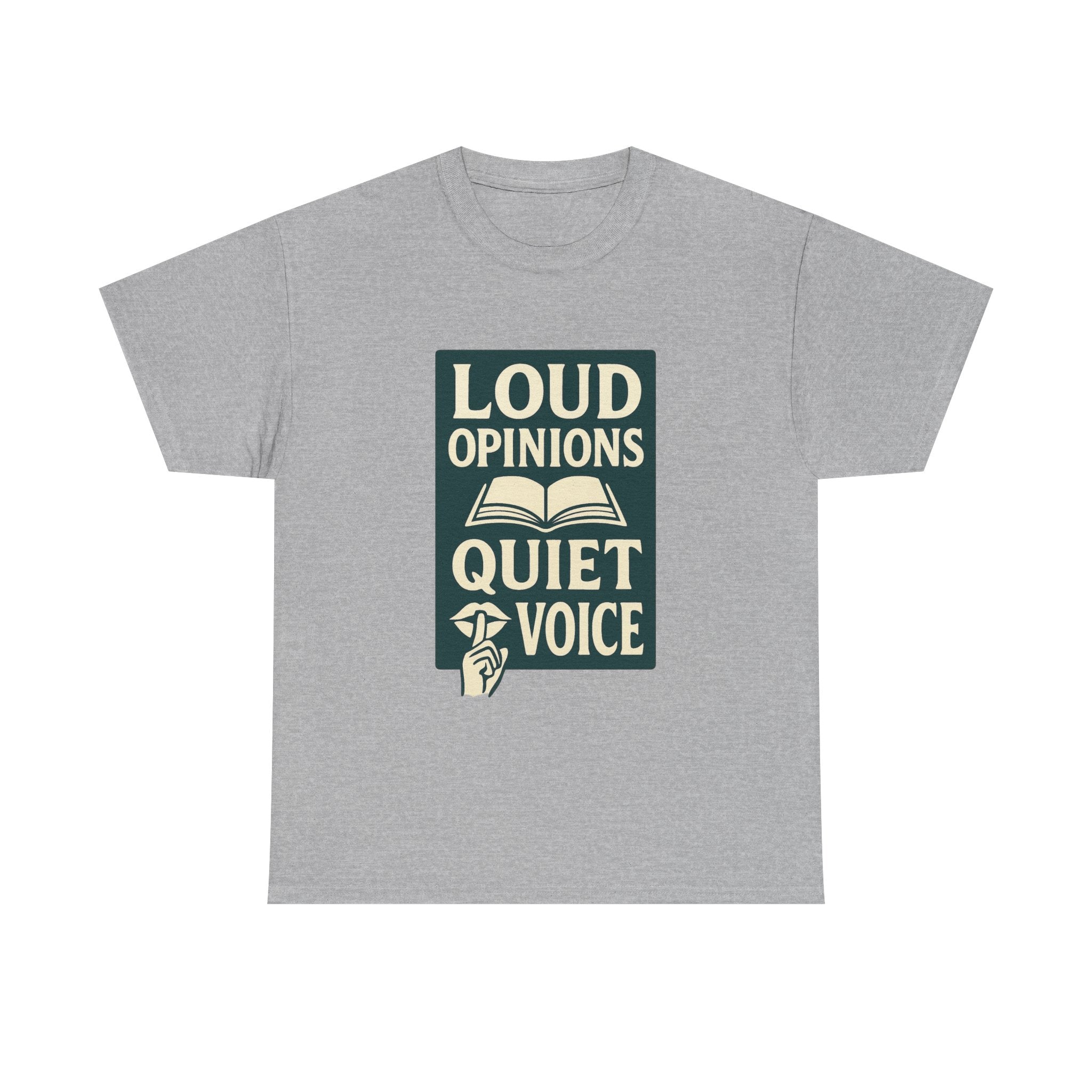 Librarian Loud Opinions Quiet Voice T-Shirt | Unique Gift | Graphic Tee