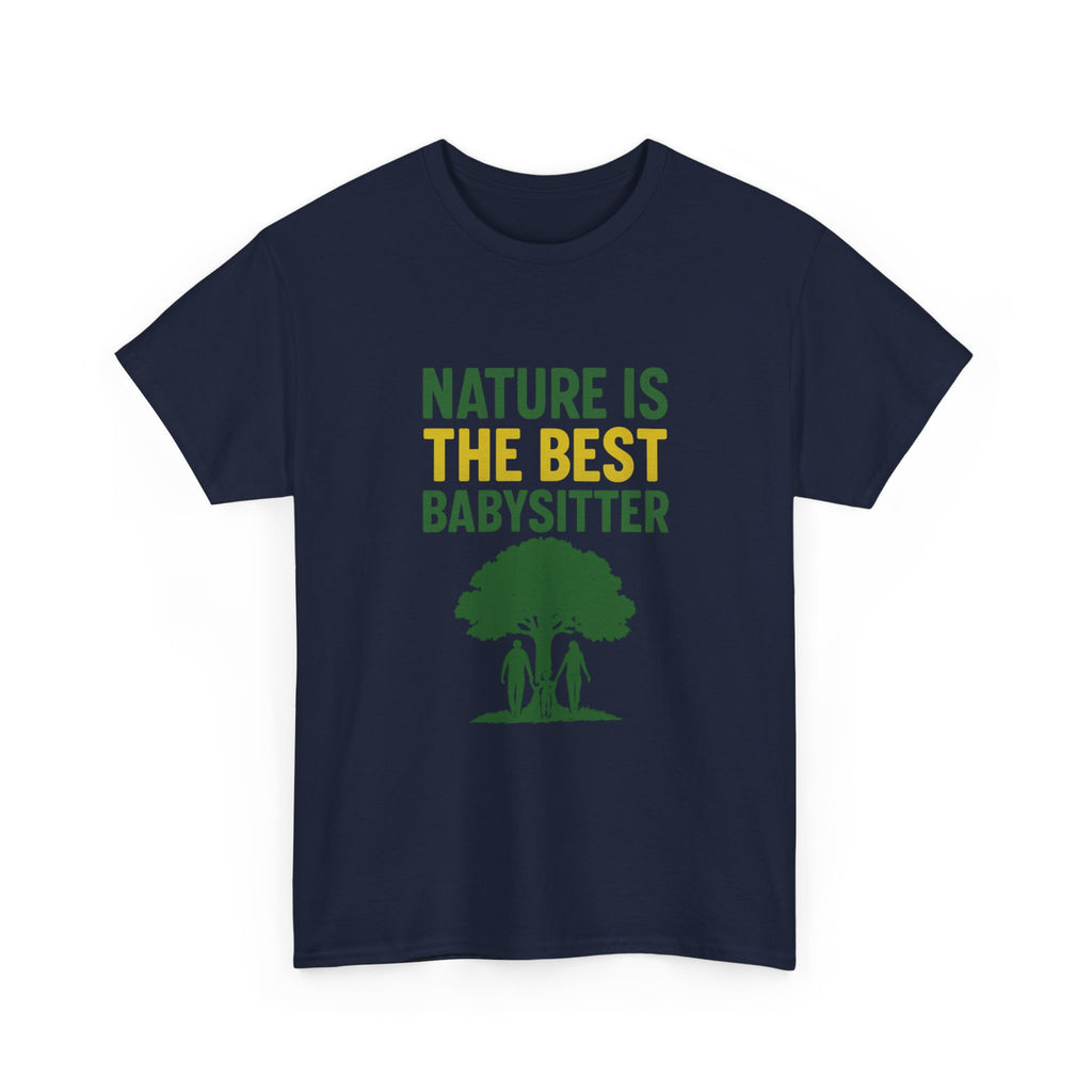 Hiking Mom Nature Is The Best Babysitter T-Shirt | Gift for Mom | Graphic Tee