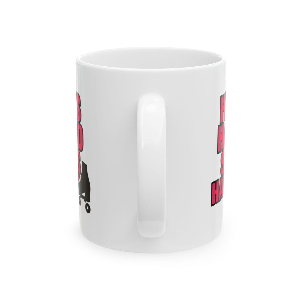 Roller Derby Queen Hits Hard Sips Harder Coffee Mug | Unique Gift | Ceramic Mug