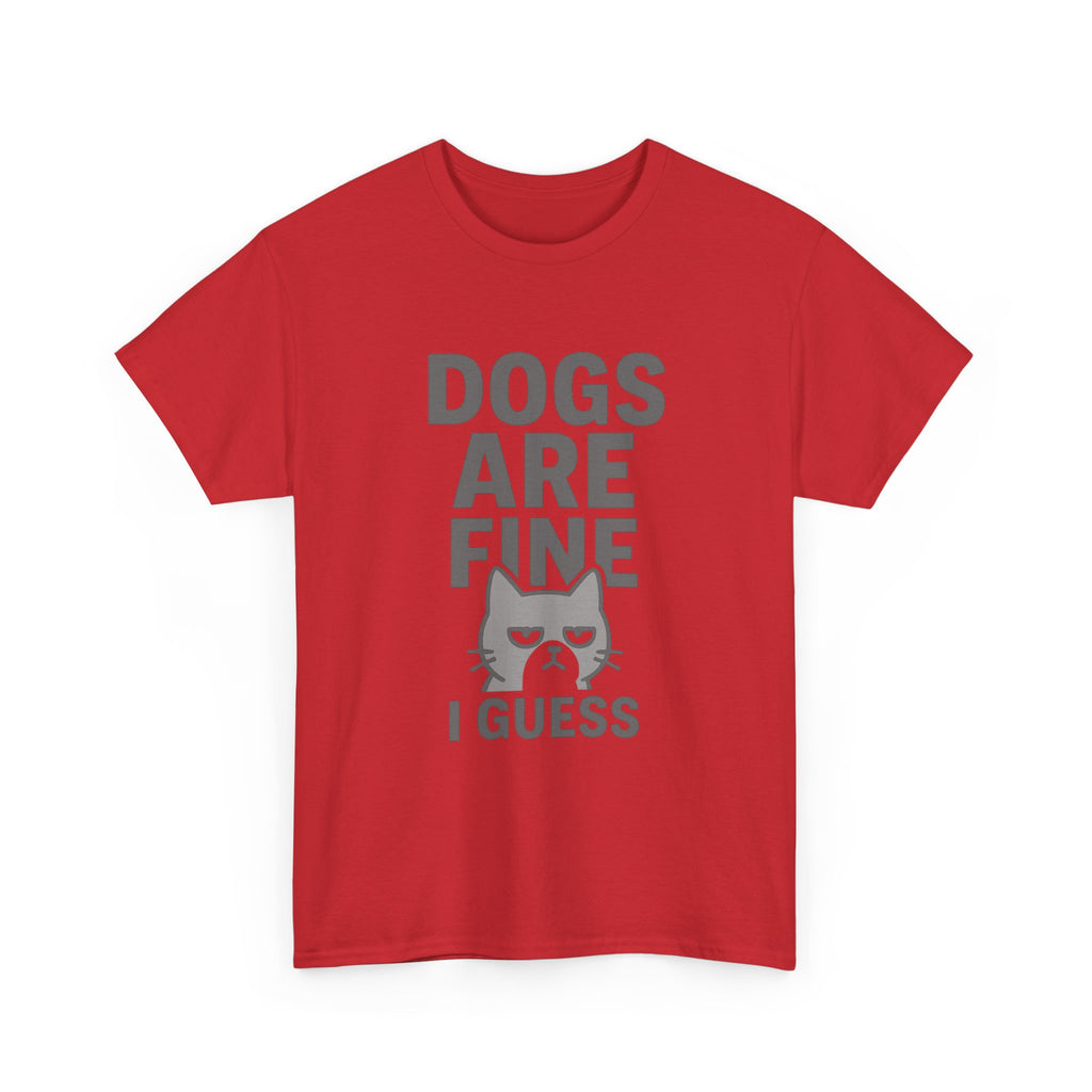 Cat Person Dogs Are Fine I Guess T-Shirt | Cat Lover Gift | Graphic Tee