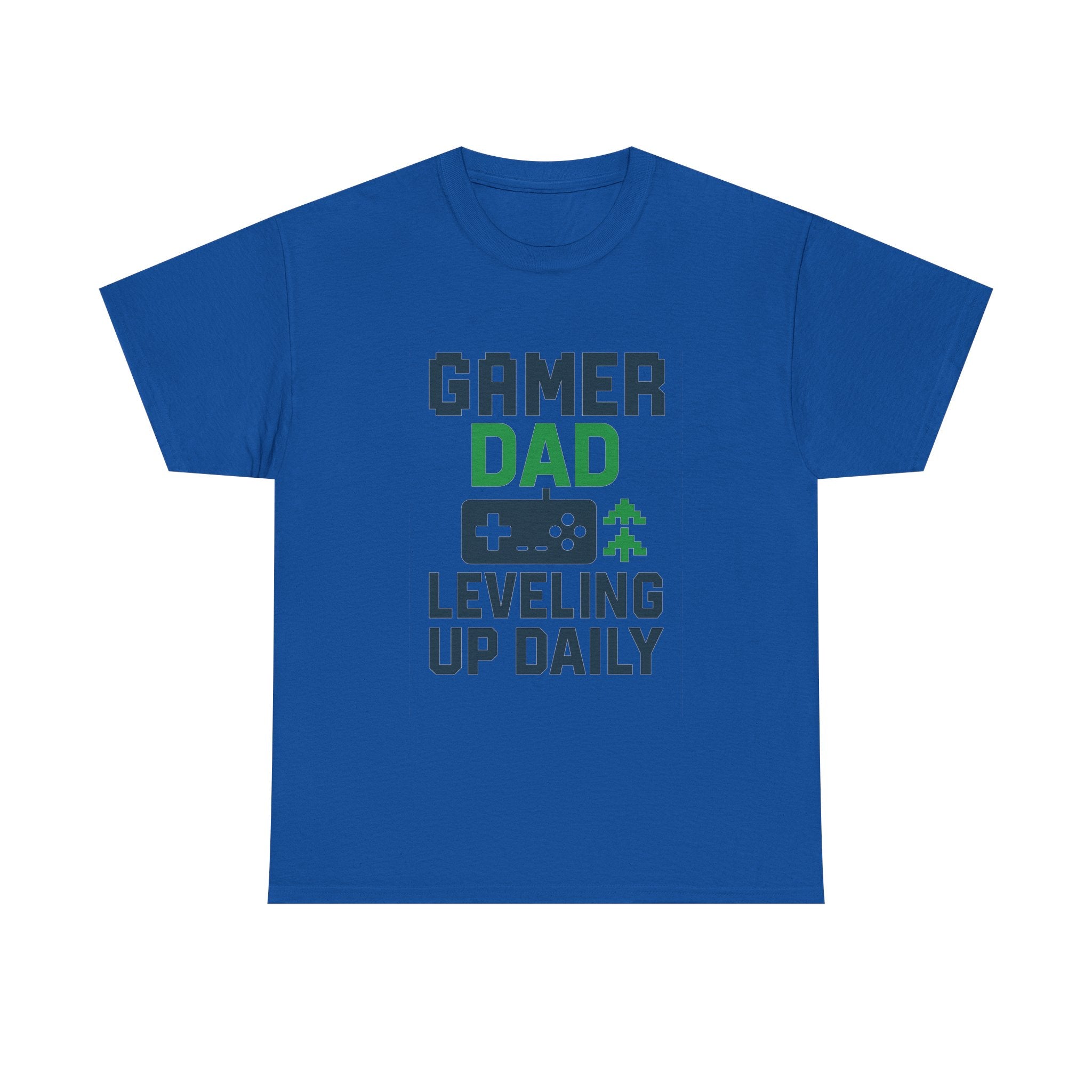Gamer Dad Leveling Up Daily T-Shirt | Gift for Dad | Graphic Tee