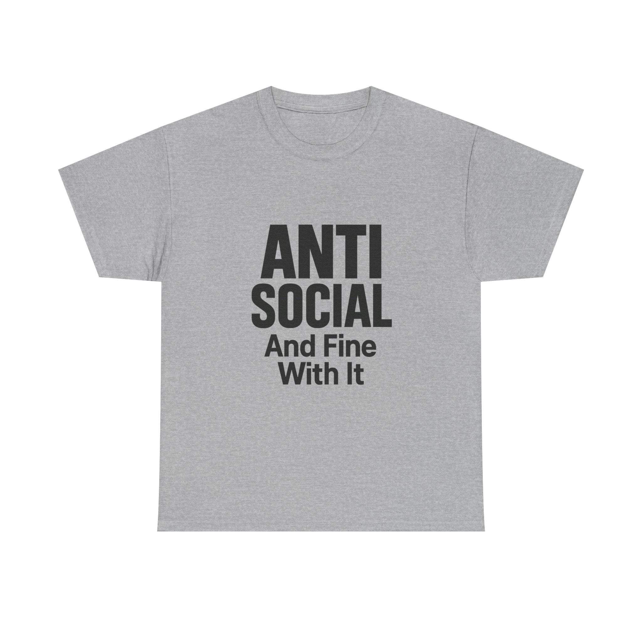 Professionally Anti Social T-Shirt | Introvert Humor Gift | Graphic Tee