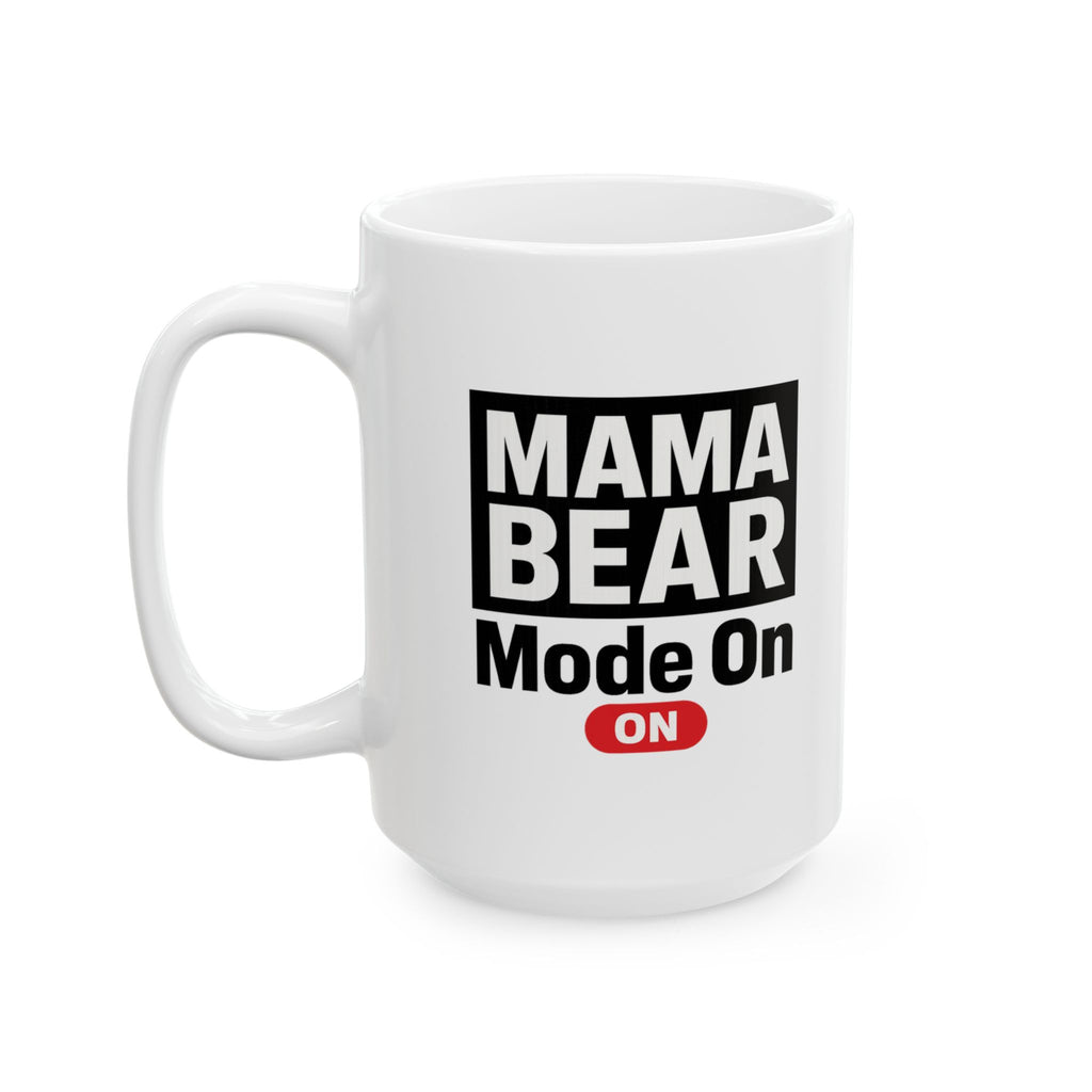Growl Before Coffee Mama Bear Vibes Coffee Mug | Funny Mom Humor | Ceramic Mug