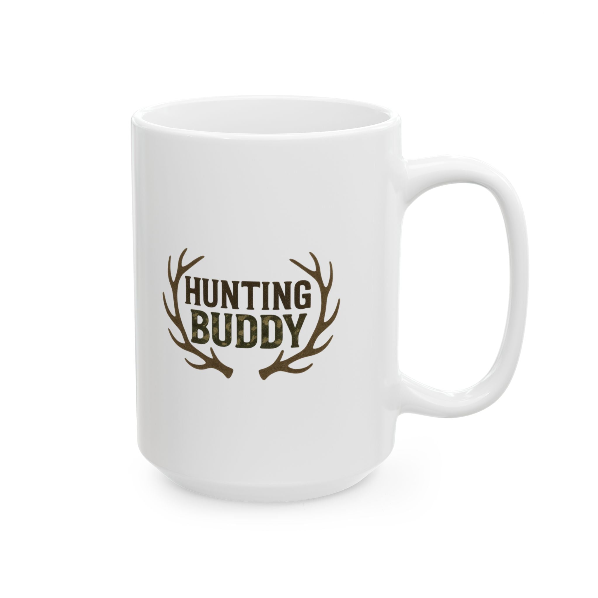 Hunting Buddy Deer Antler Coffee Mug | Unique Gift | Ceramic Mug