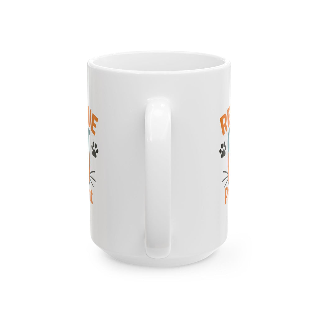 Rescue Cat Changed My Life Coffee Mug | Adoption Gift | Ceramic Mug