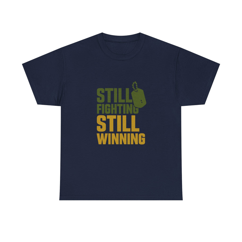 Combat Veteran Still Fighting Still Winning T-Shirt | Veteran Gift | Graphic Tee
