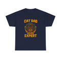 Cat Dad Level Expert Feline T-Shirt | Cat Lover Gift | Graphic Tee