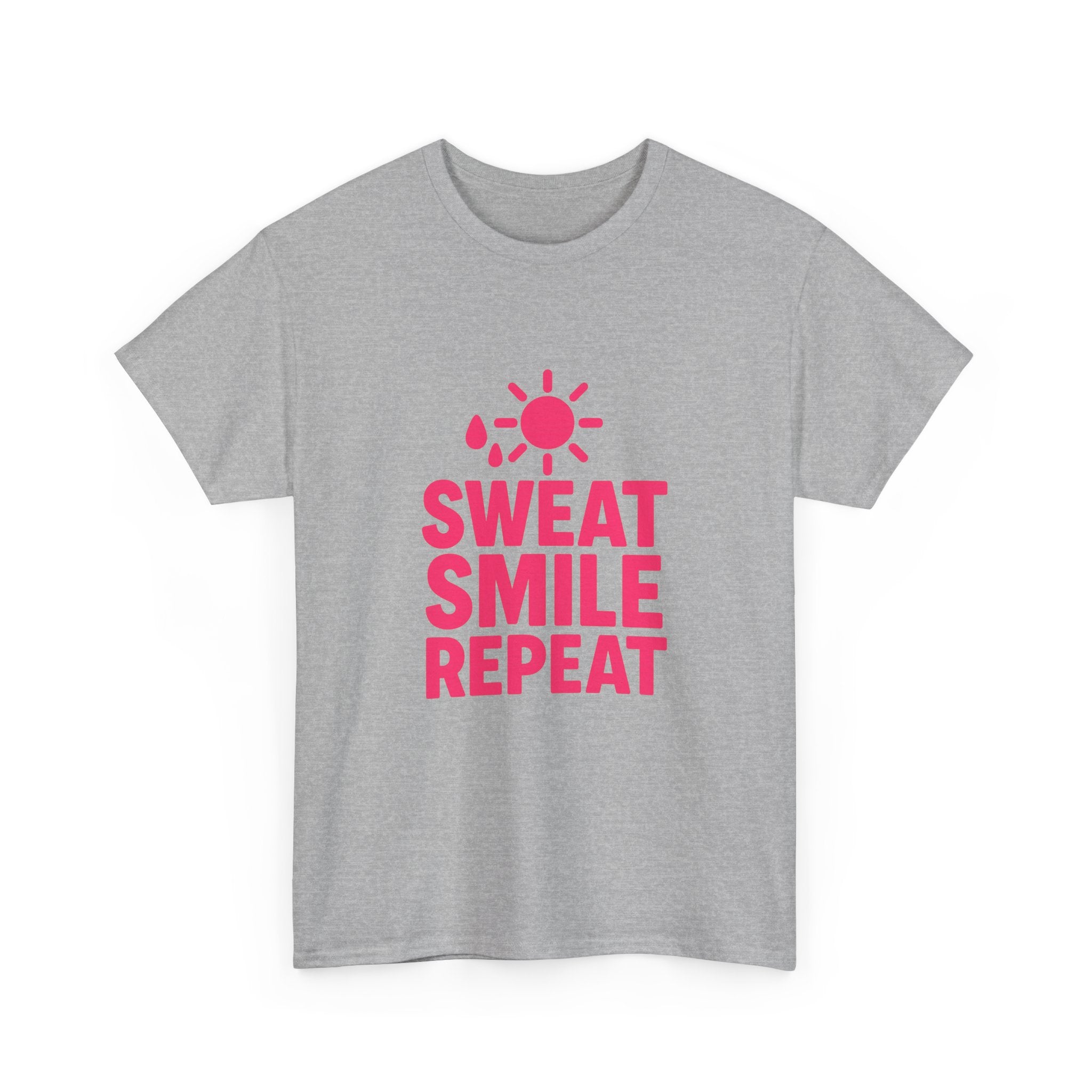 Fitness Lover Sweat Smile Repeat T-Shirt | Unique Gift | Graphic Tee