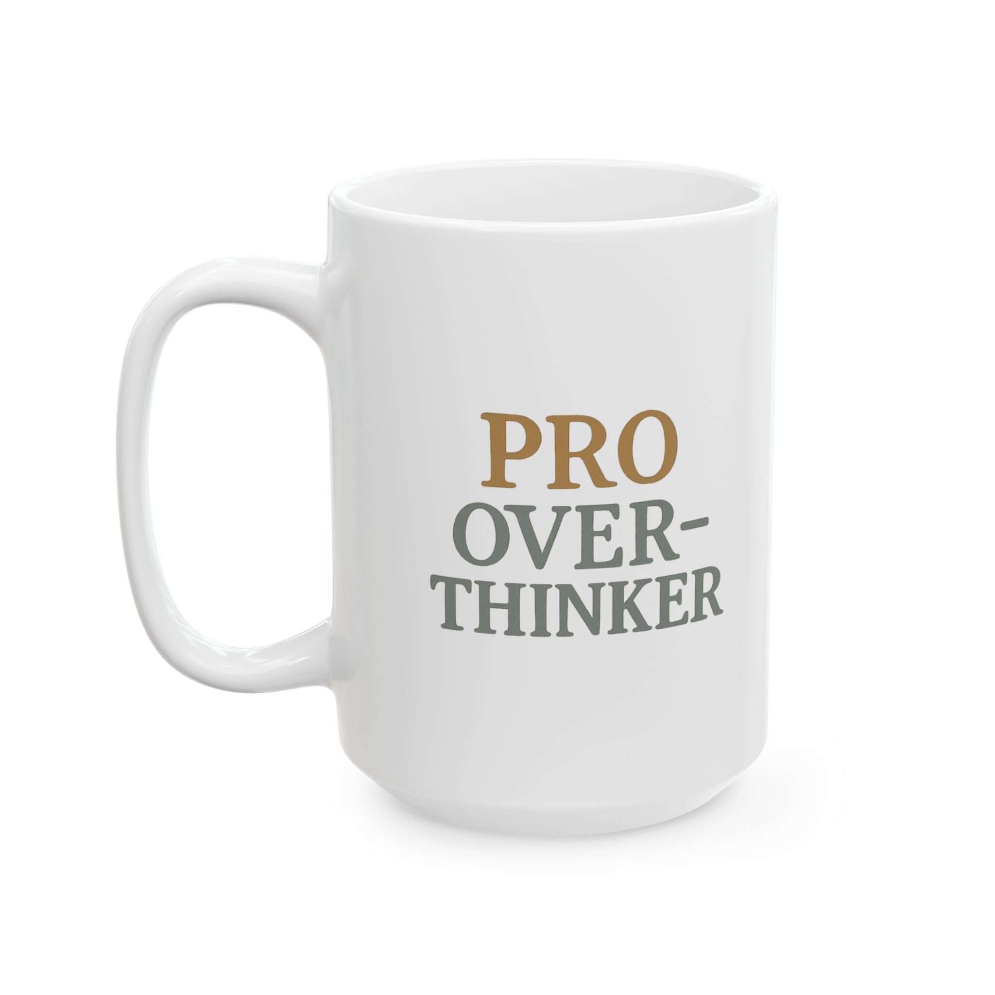 Warning Overthinking In Progress Coffee Mug | Funny Anxiety Gift | Ceramic Mug