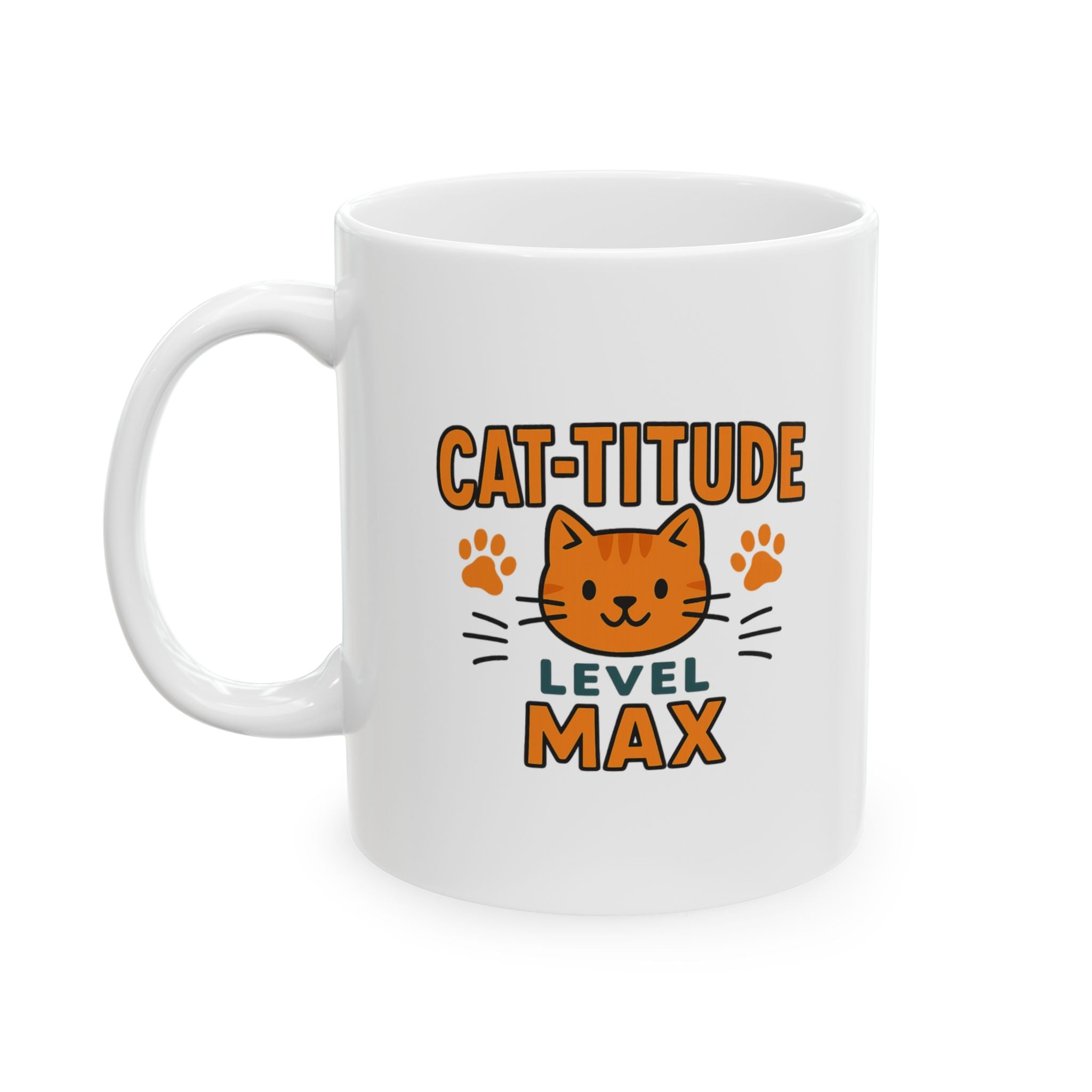 Channeling My Inner Cat Today Coffee Mug | Cat Attitude Humor | Ceramic Mug