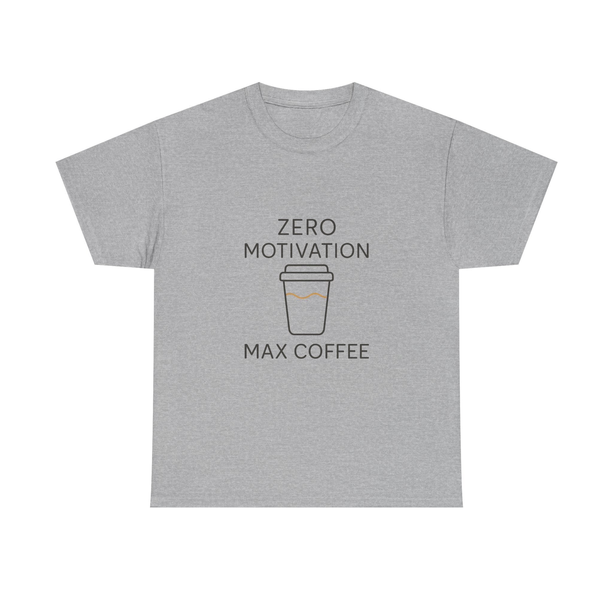 Zero Motivation Fully Caffeinated T-Shirt | Funny Lazy Humor | Graphic Tee