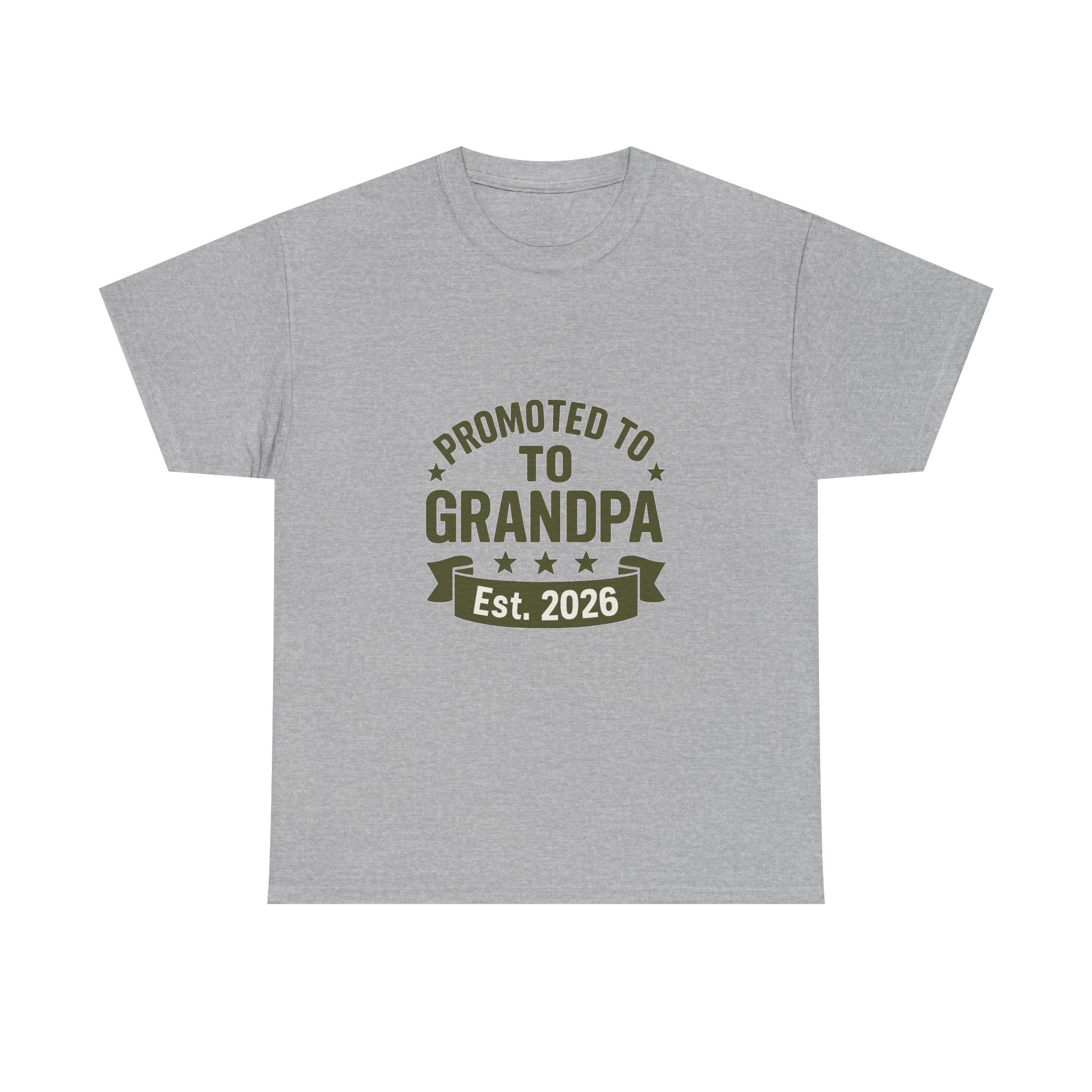 Promoted To Grandpa Est 2026 T-Shirt | Gift for Grandpa | Graphic Tee