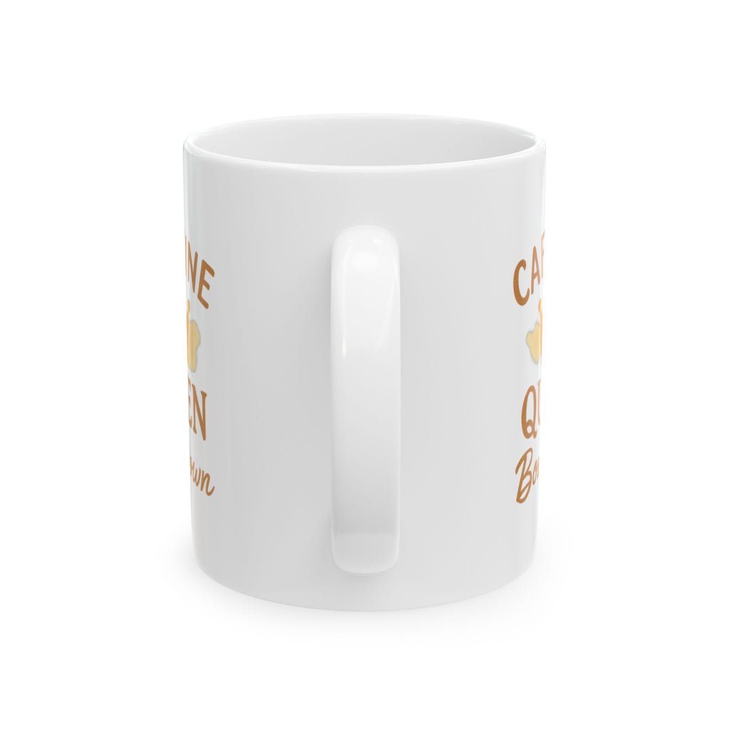 Born To Be Caffeine Queen Coffee Mug | Coffee Lover Gift | Ceramic Mug