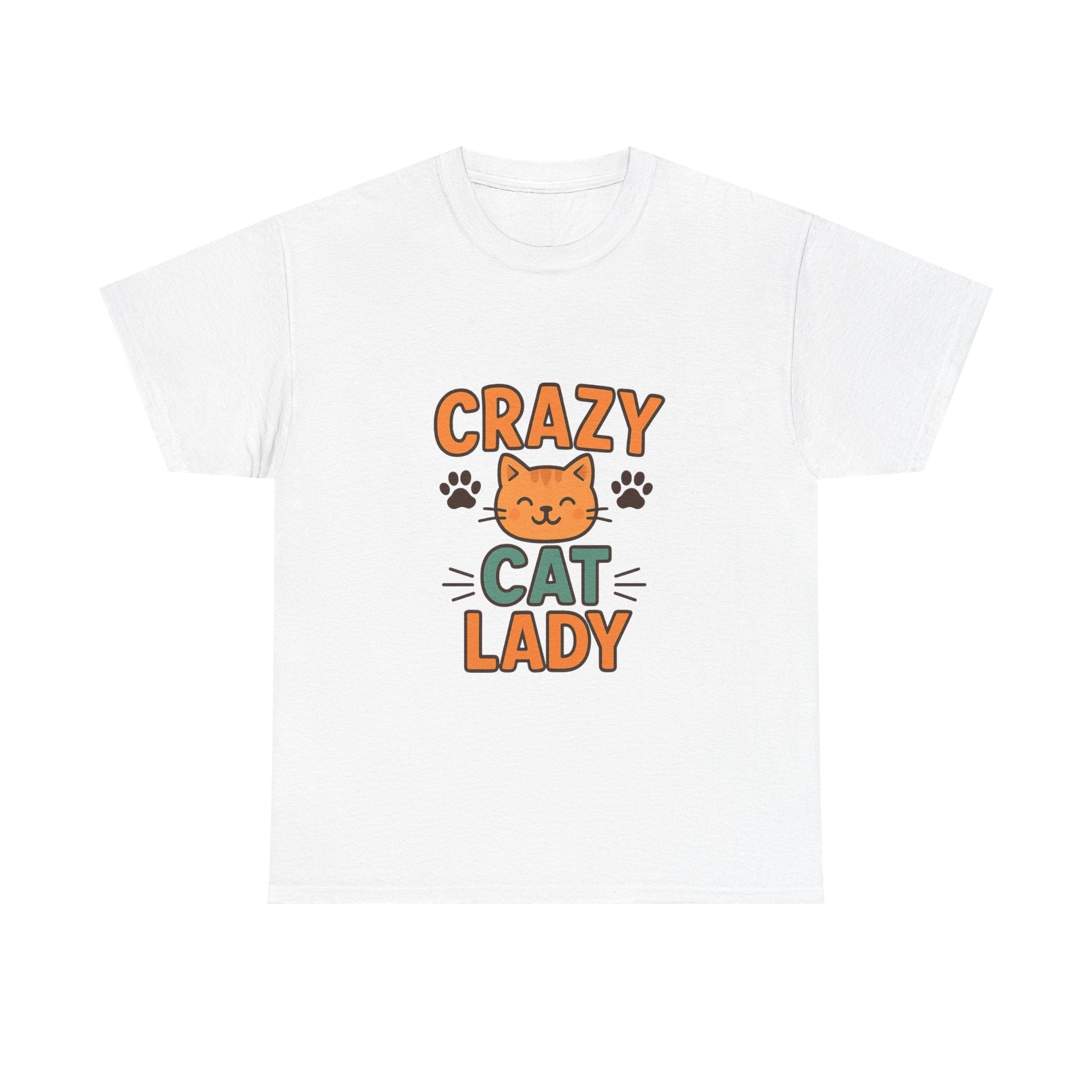 Crazy Cat Lady And Proud T-Shirt | Funny Cat Gift | Graphic Tee