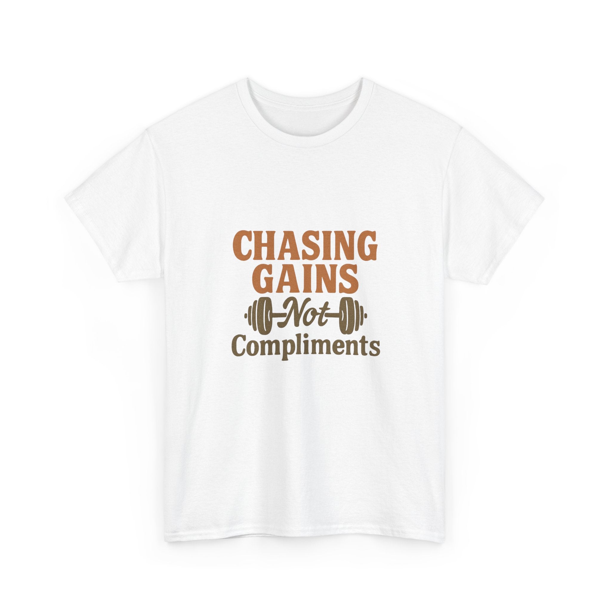 More Gains Less Drama T-Shirt | Funny Fitness Gift | Graphic Tee