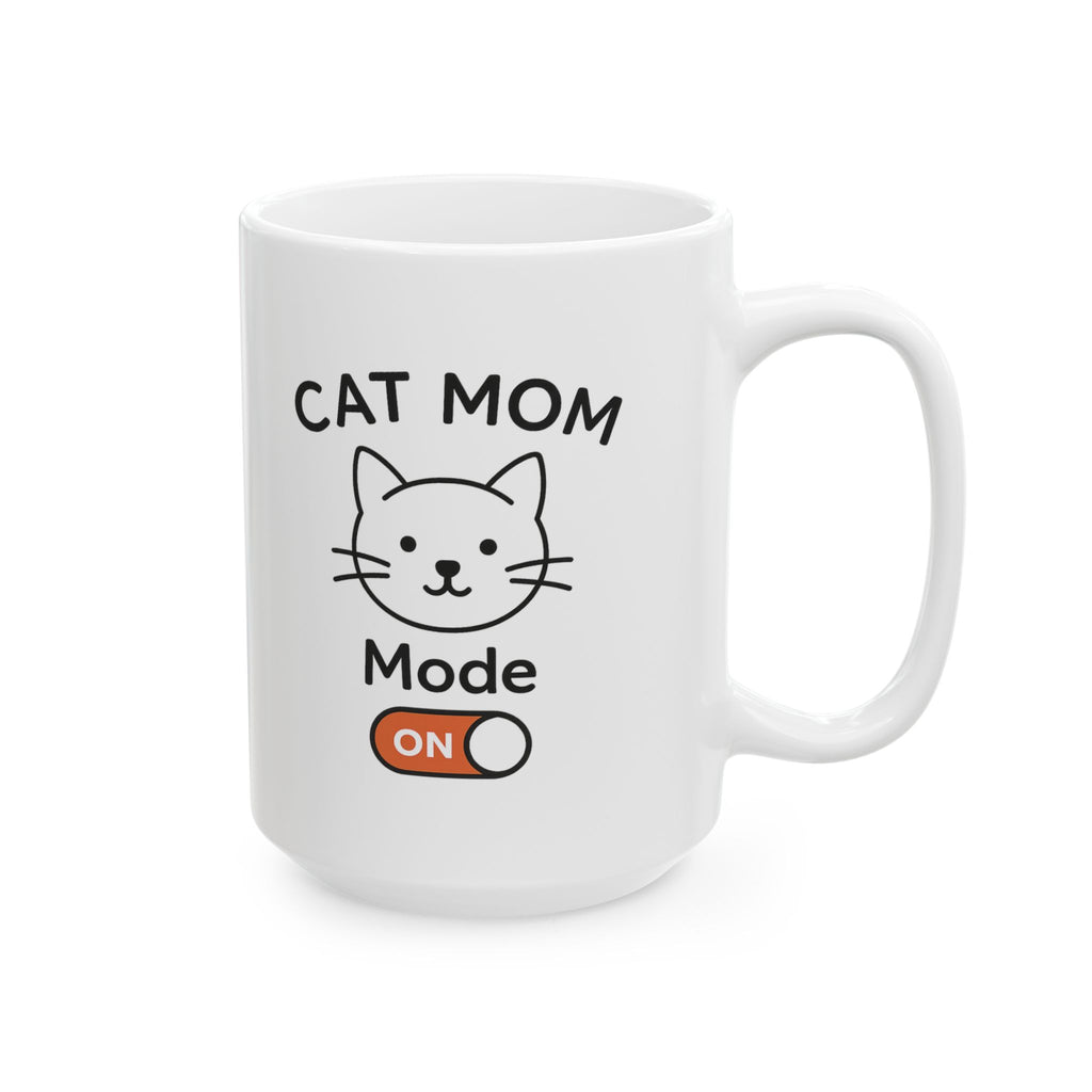 Cat Hair Is My Glitter Coffee Mug | Cat Mom Humor | Ceramic Mug