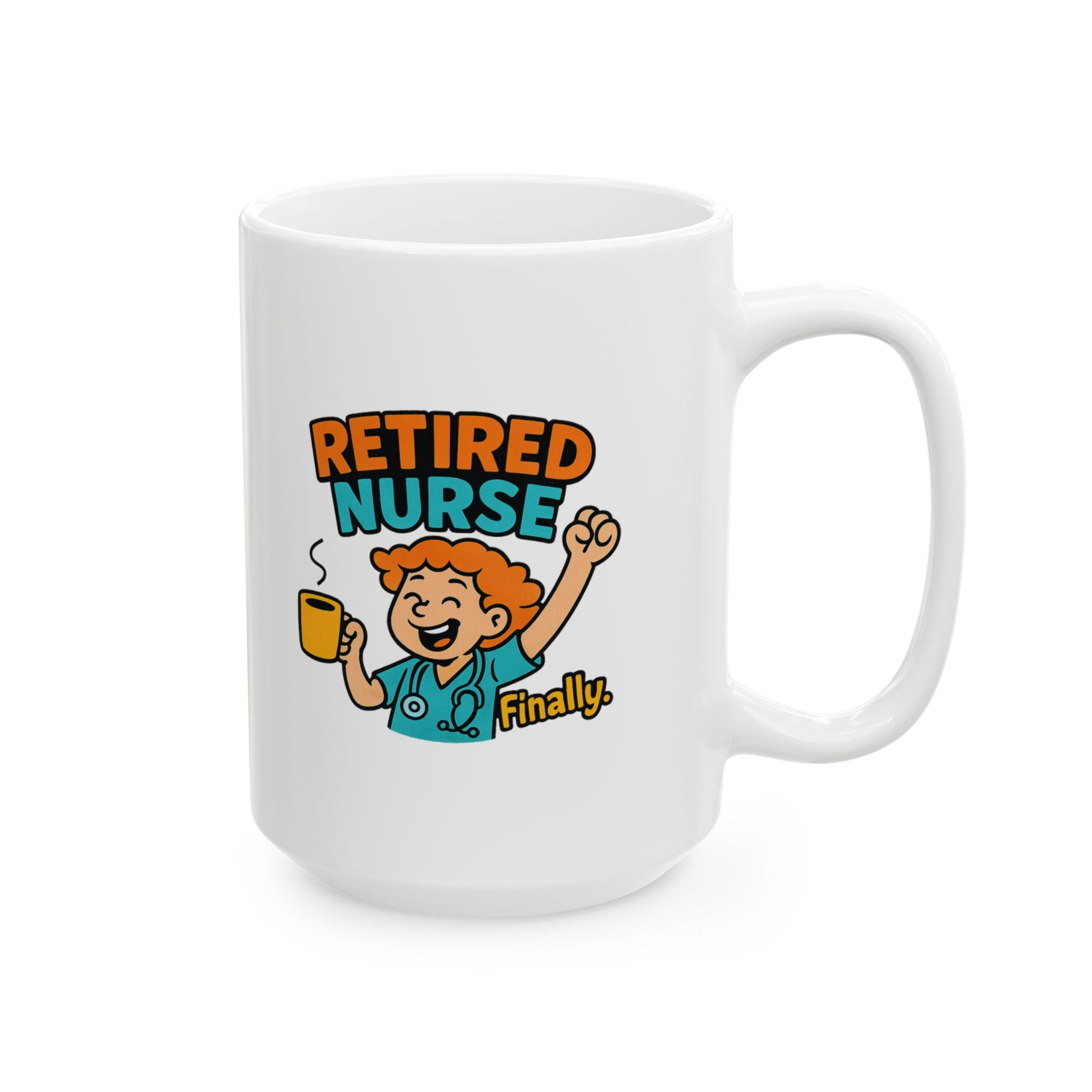 Retired Nurse Old Habits Die Hard Coffee Mug | Funny Retirement Nurse Gift | Ceramic Mug