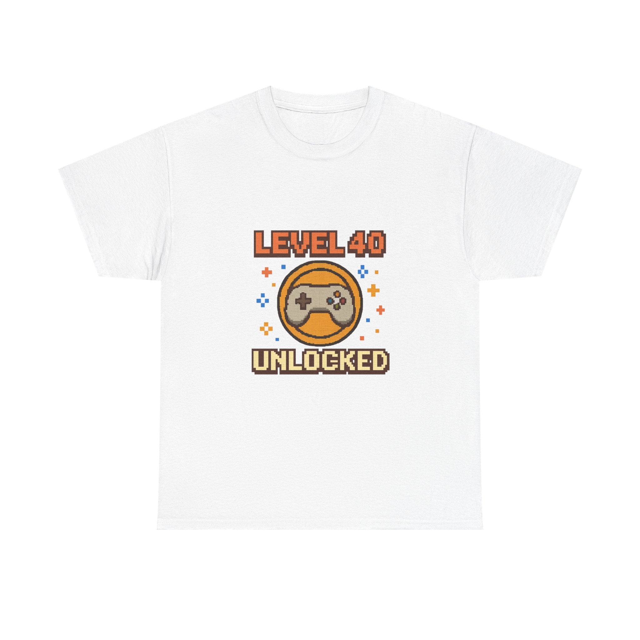 Level 40 Unlocked Birthday Gaming T-Shirt | Gamer Gift | Graphic Tee