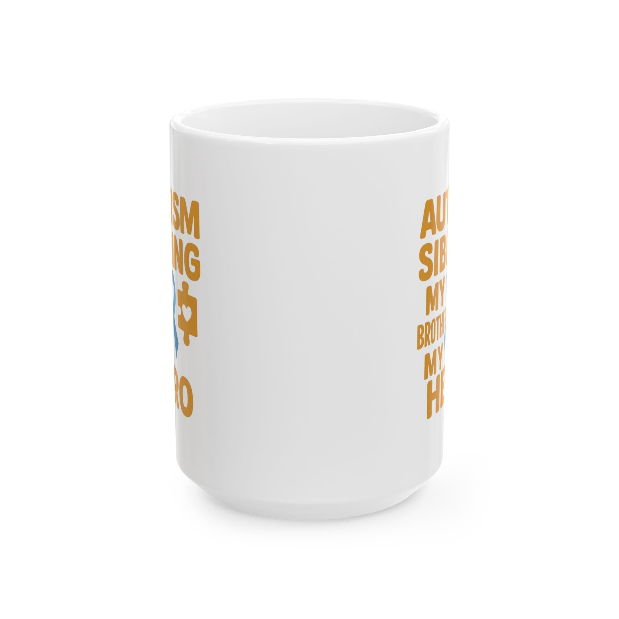 Autism Sibling My Brother My Hero My Best Friend Coffee Mug | Autism Awareness Gift | Ceramic Mug