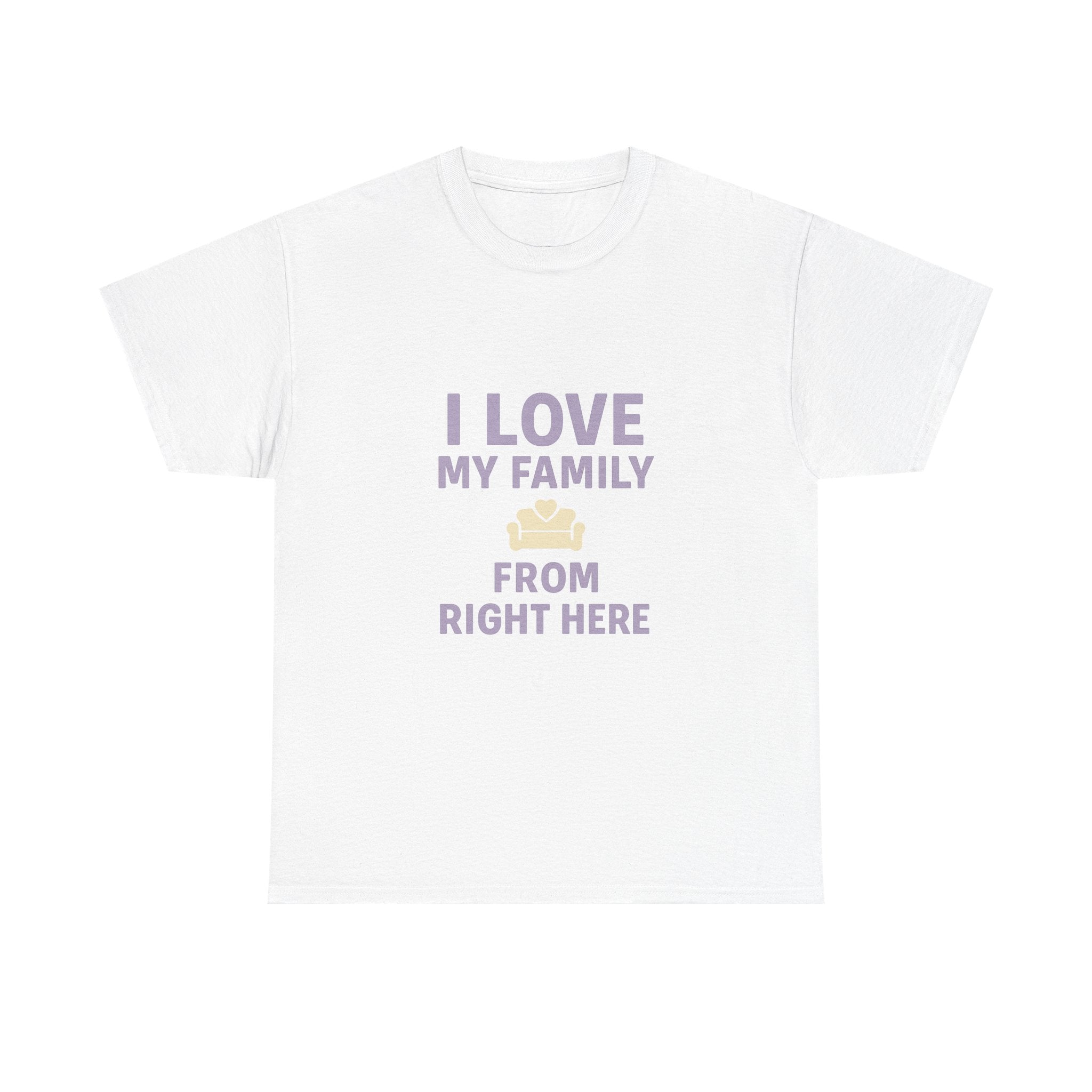 Introverted Mom I Love My Family From Right Here T-Shirt | Gift for Mom | Graphic Tee