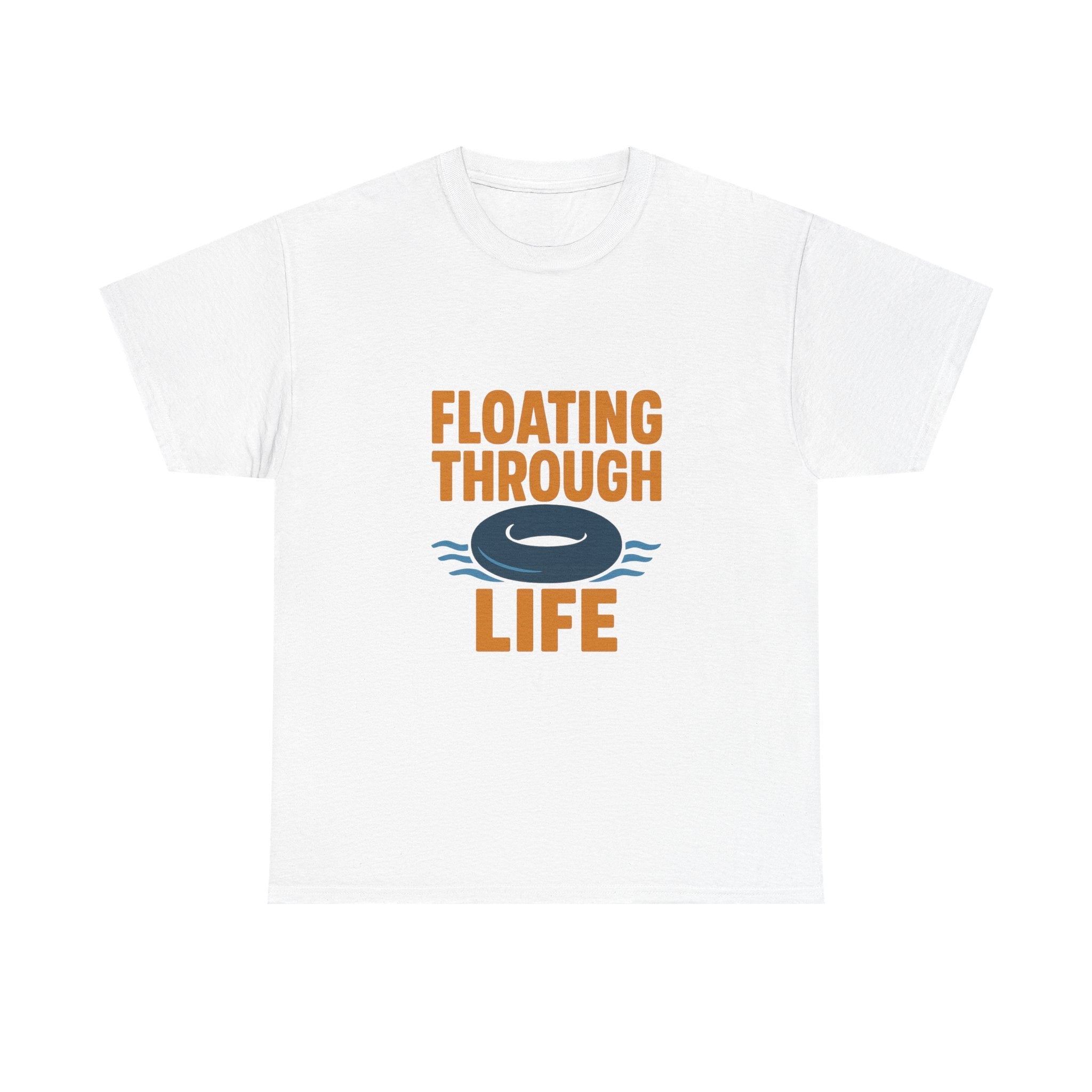River Rat Floating Through Life T-Shirt | Unique Gift | Graphic Tee