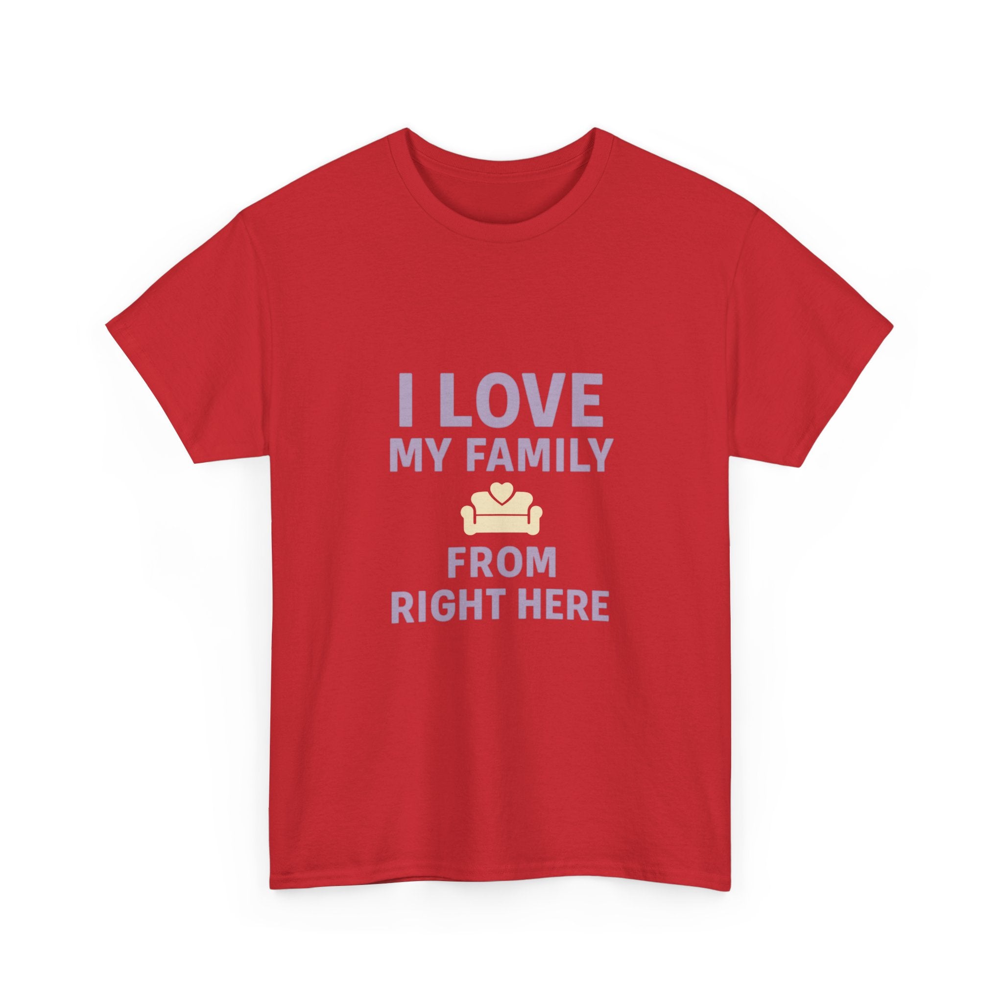 Introverted Mom I Love My Family From Right Here T-Shirt | Gift for Mom | Graphic Tee