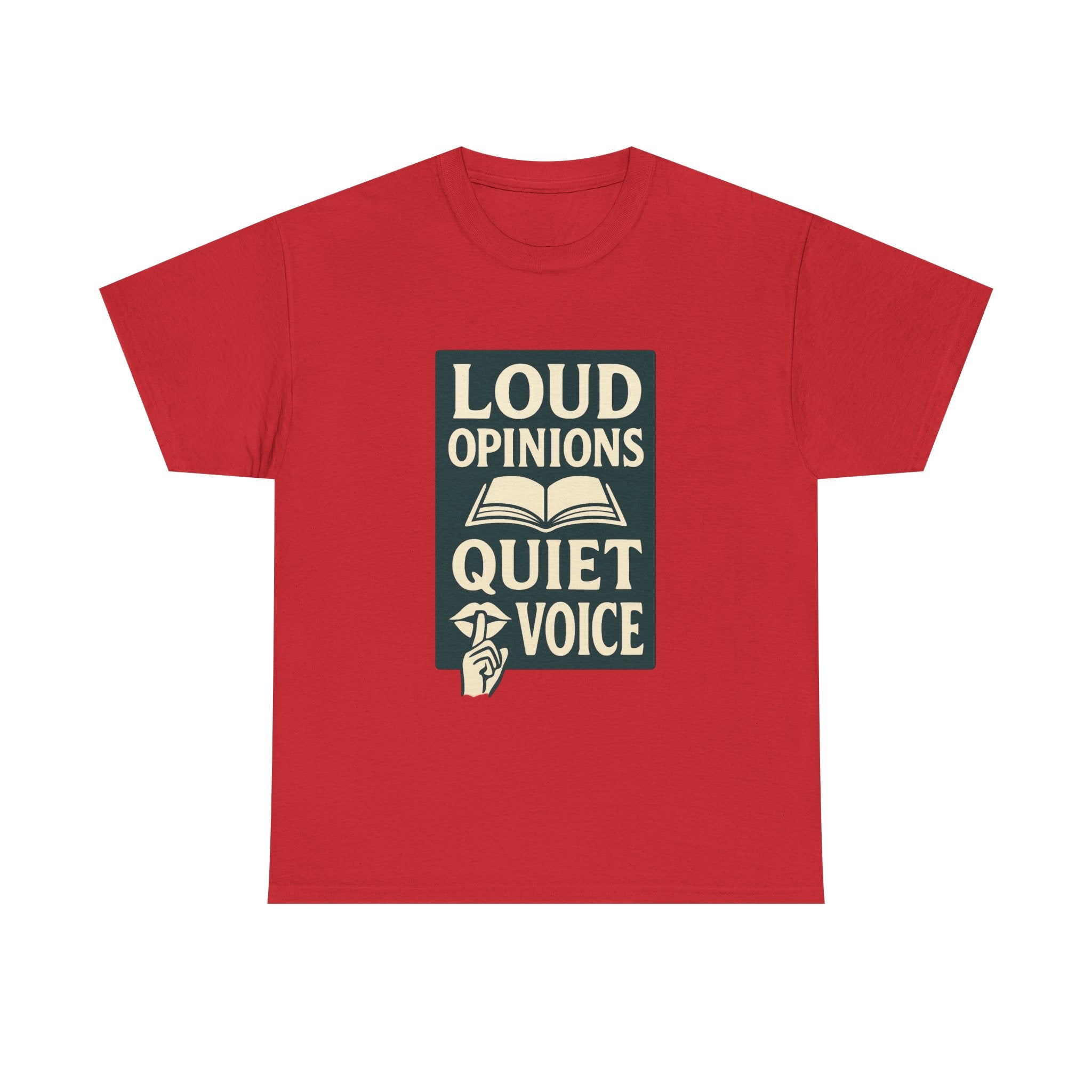 Librarian Loud Opinions Quiet Voice T-Shirt | Unique Gift | Graphic Tee