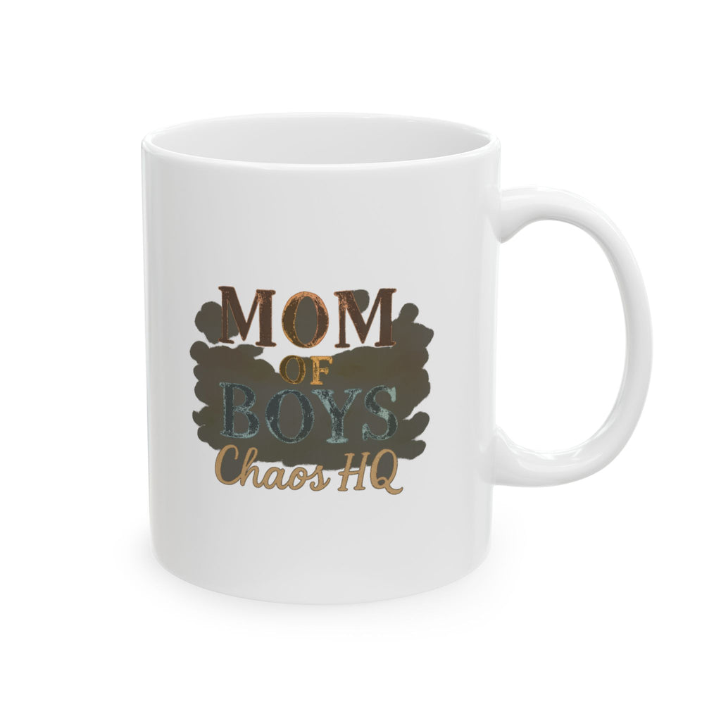 Mom Of Boys Built Tough Coffee Mug | Boy Mom Gift | Ceramic Mug