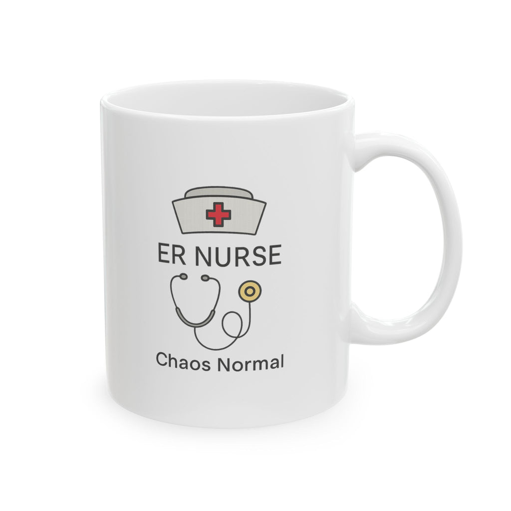 ER Nurse Chaos Is My Normal Coffee Mug | Emergency Nurse Gift | Ceramic Mug
