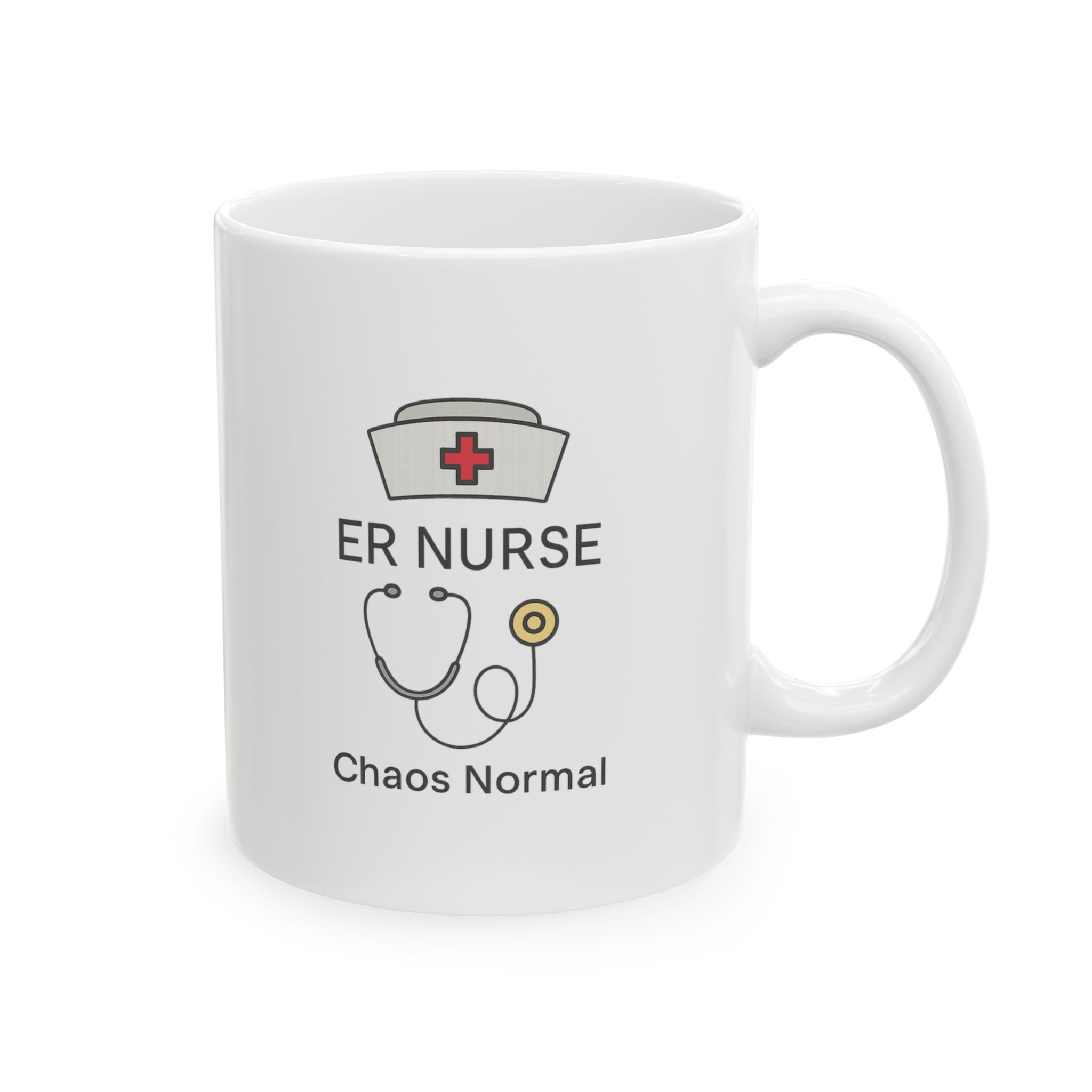 ER Nurse Chaos Is My Normal Coffee Mug | Emergency Nurse Gift | Ceramic Mug