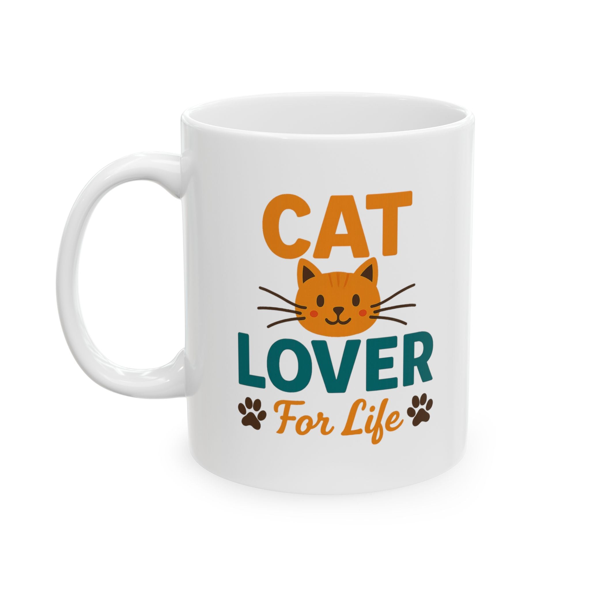 Cats Are My Happy Place Coffee Mug | Cat Lover Gift | Ceramic Mug