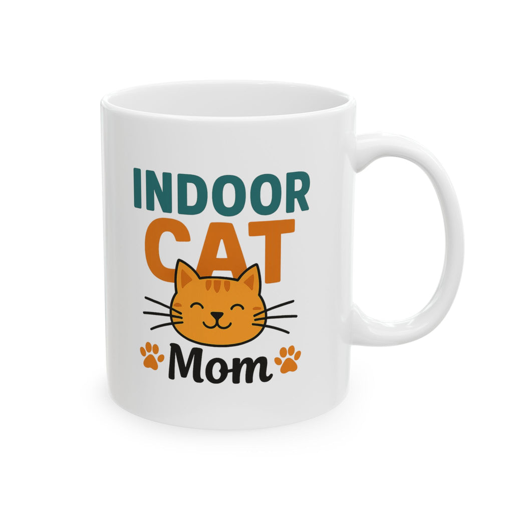 My Cat Stays Inside Where It Is Safe Coffee Mug | Cat Owner Humor | Ceramic Mug
