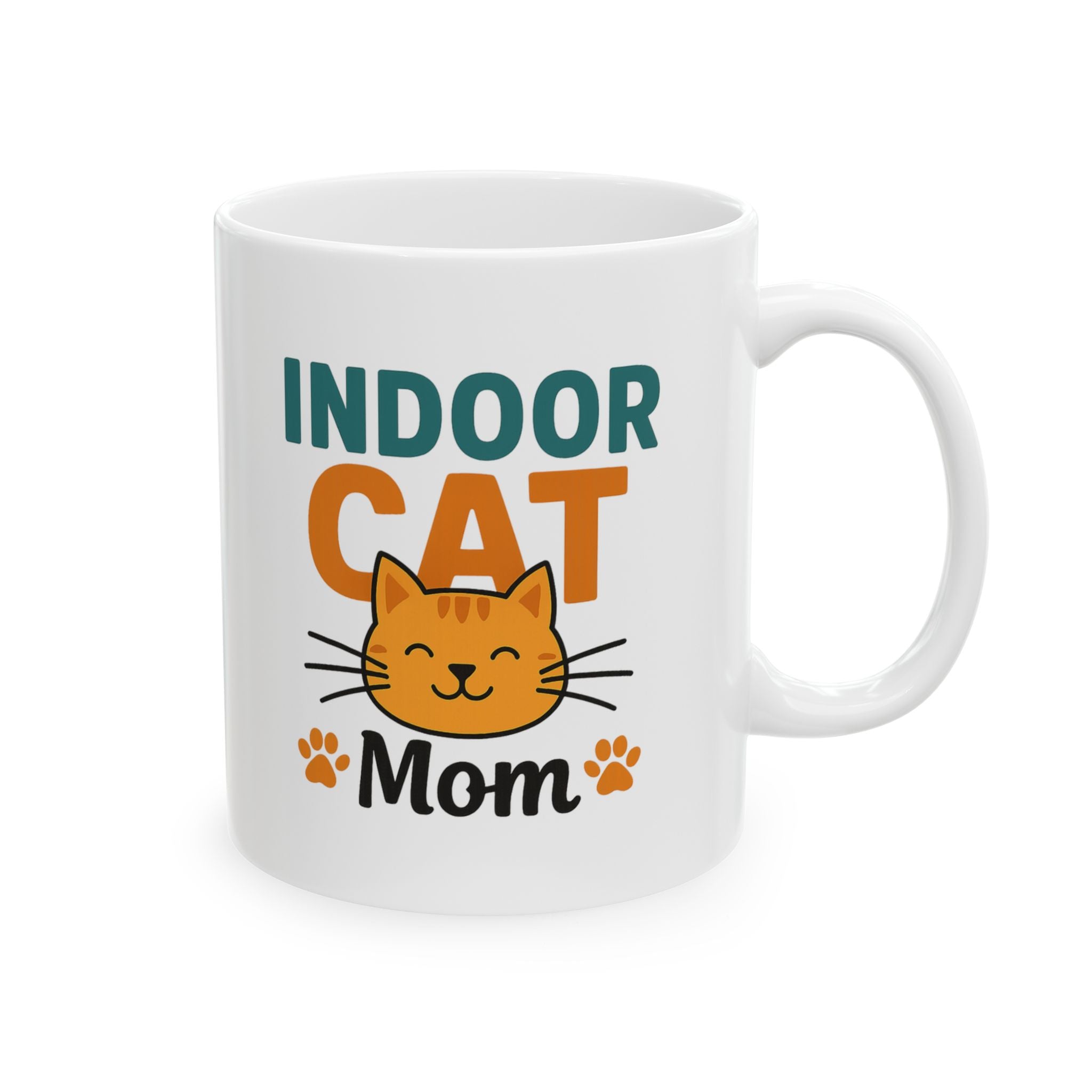 My Cat Stays Inside Where It Is Safe Coffee Mug | Cat Owner Humor | Ceramic Mug