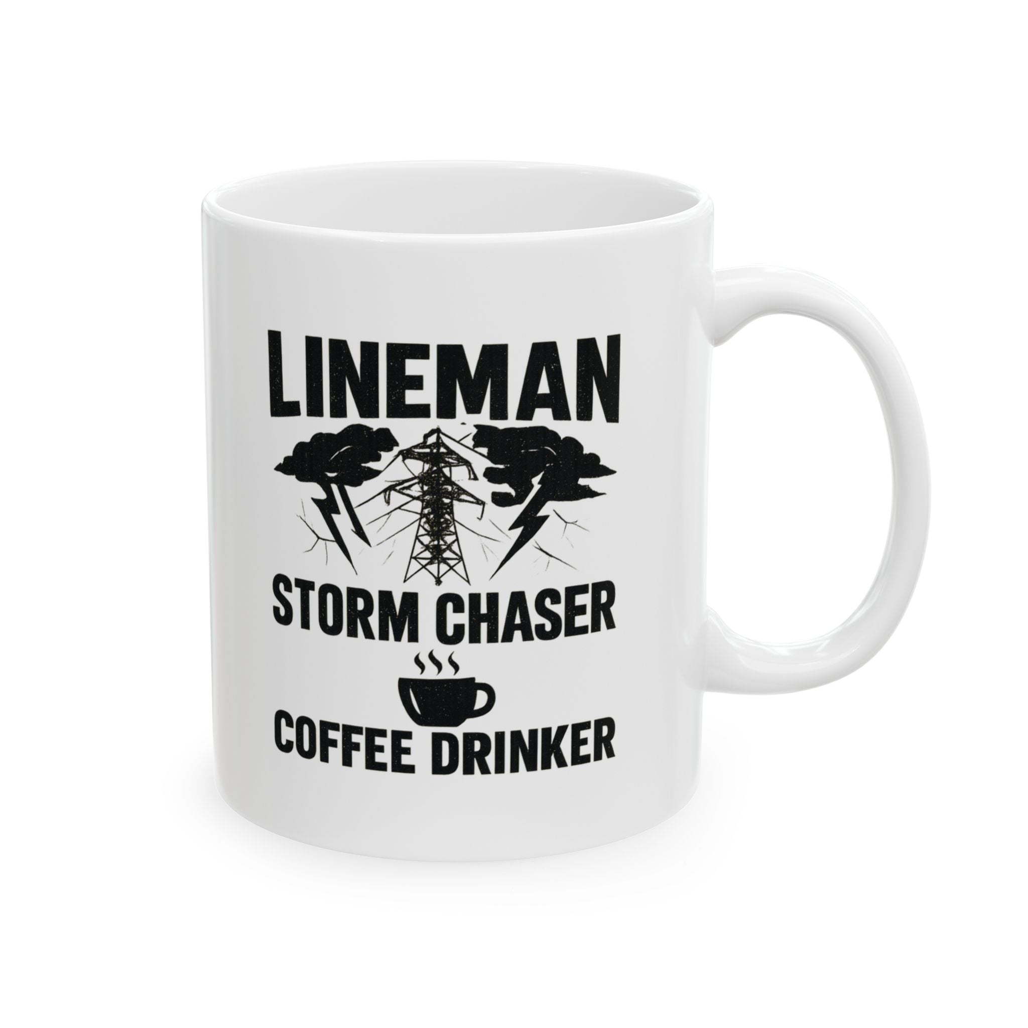 Lineman Storm Chaser Coffee Coffee Mug | Coffee Lover Gift | Ceramic Mug