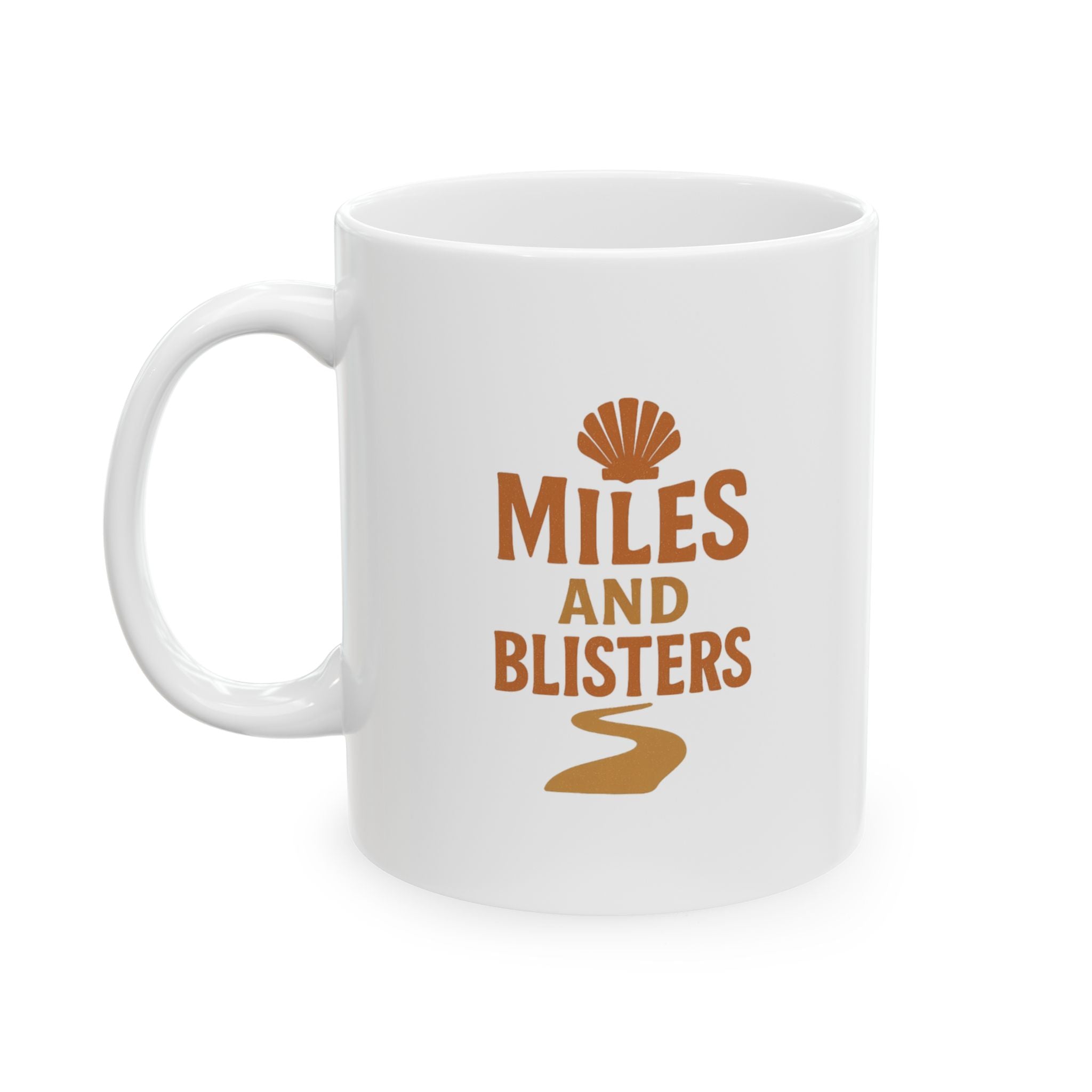 Pilgrim Walker Camino De Santiago Miles And Blisters Coffee Mug | Unique Gift | Ceramic Mug
