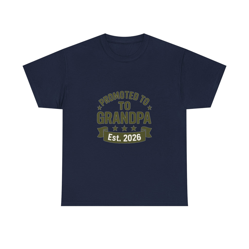 Promoted To Grandpa Est 2026 T-Shirt | Gift for Grandpa | Graphic Tee