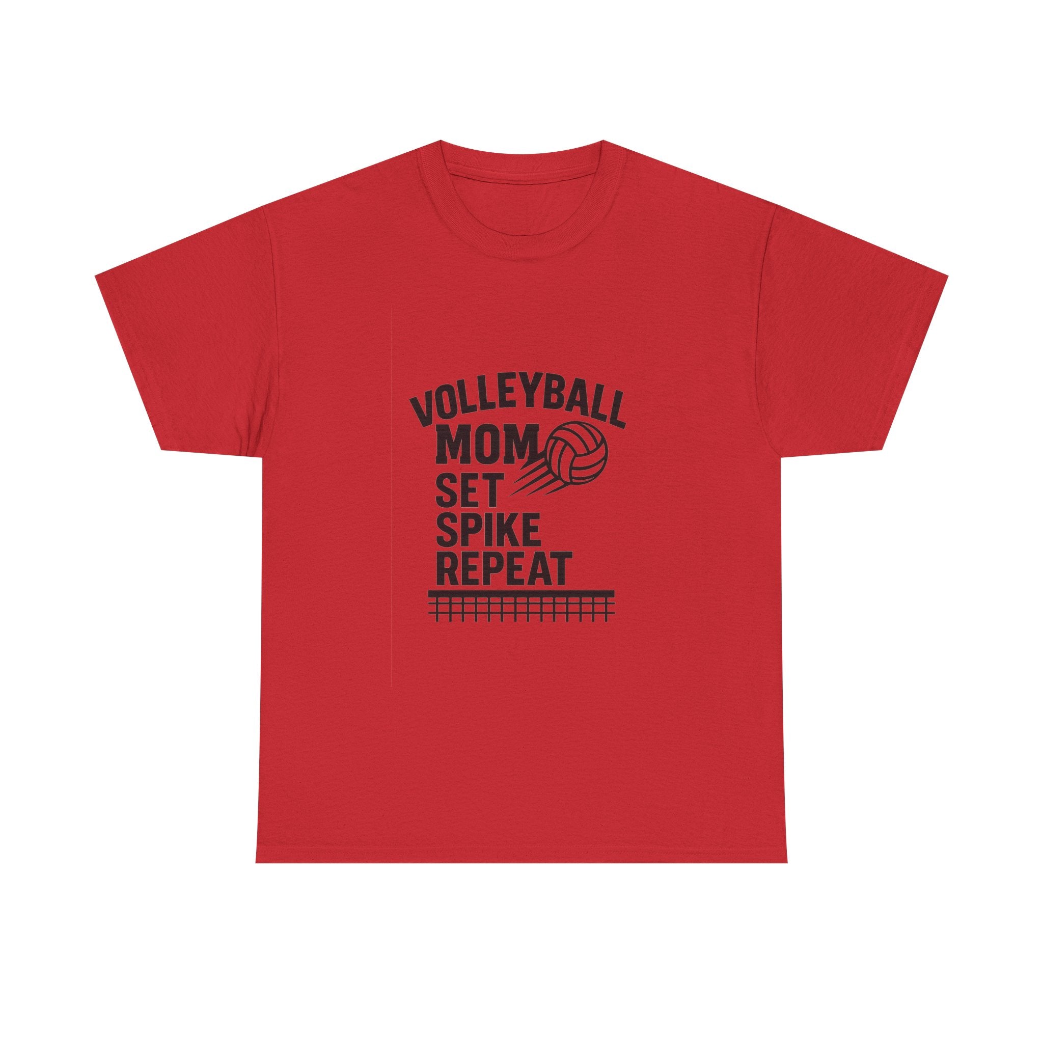 Volleyball Mom Set Spike Repeat T-Shirt | Gift for Mom | Graphic Tee