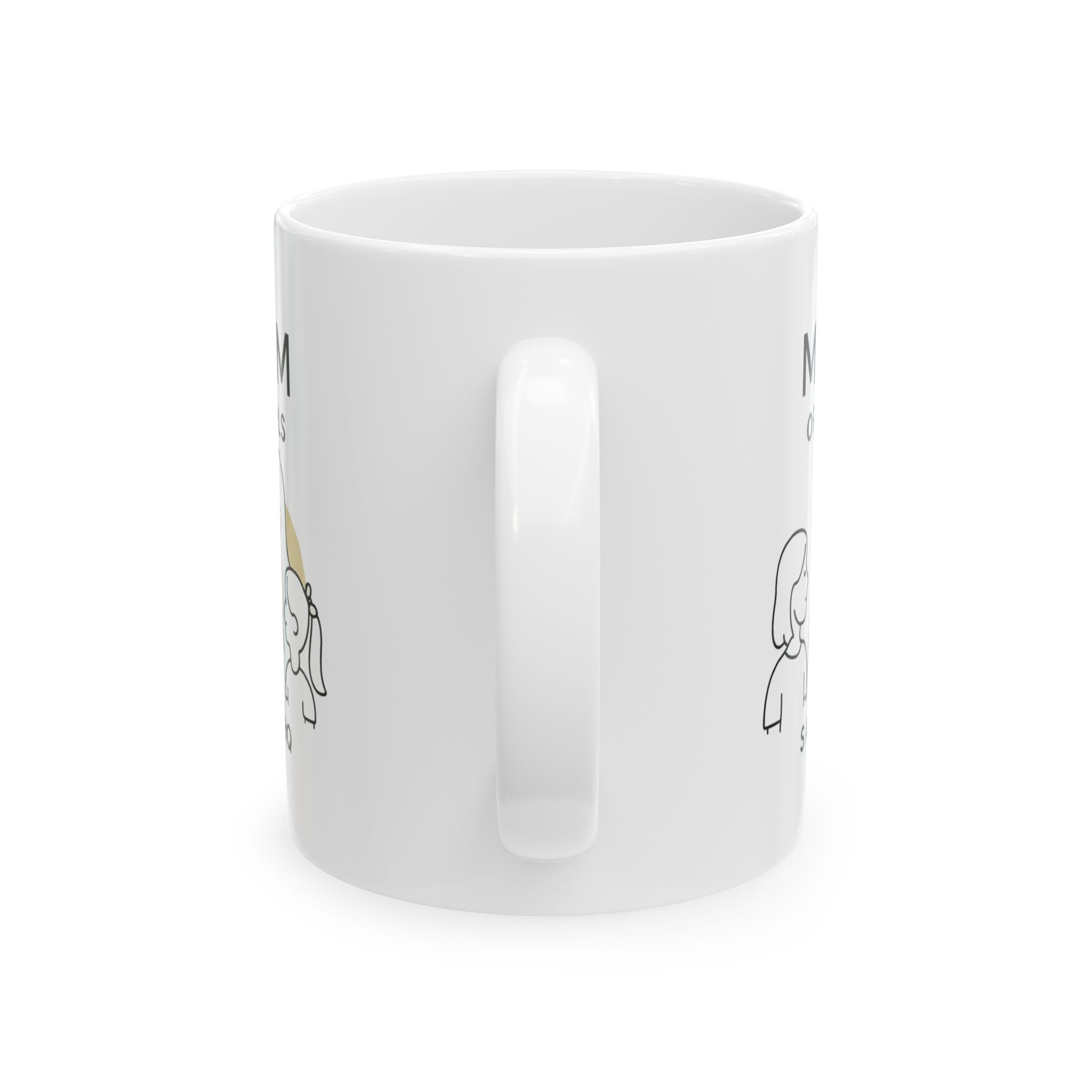 Mom Of Girls Glitter In My Coffee Coffee Mug | Girl Mom Humor | Ceramic Mug