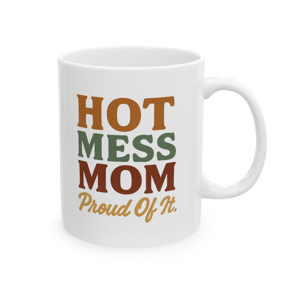 Official Hot Mess Mom Card Carrying Member Coffee Mug | Funny Gift | Ceramic Mug