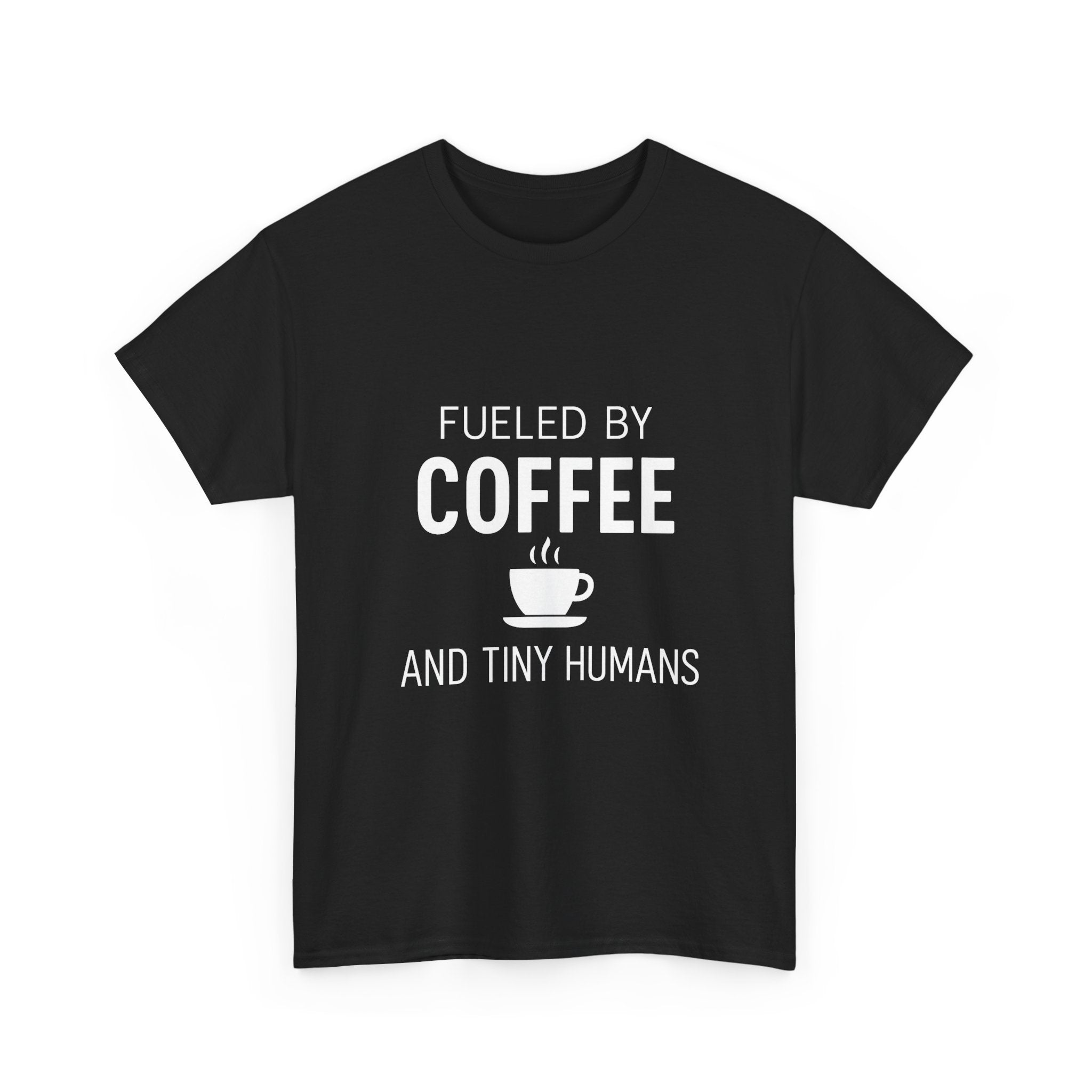 Fueled by Coffee Tiny Humans Teacher T-Shirt | Teacher Gift | Graphic Tee