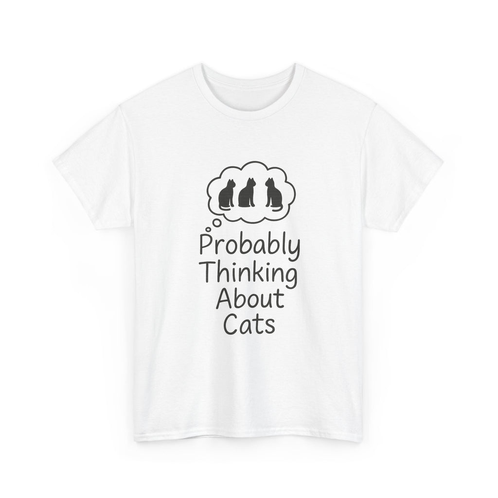 Probably Thinking About Cats Introvert T-Shirt | Cat Lover Gift | Graphic Tee