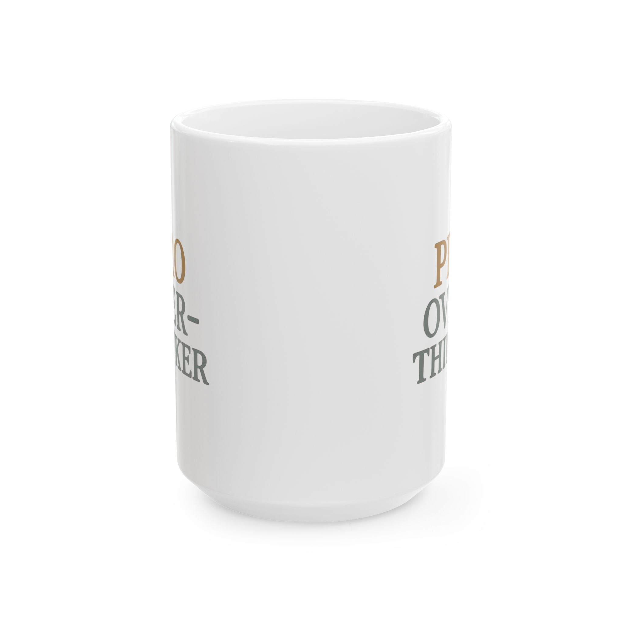 Warning Overthinking In Progress Coffee Mug | Funny Anxiety Gift | Ceramic Mug