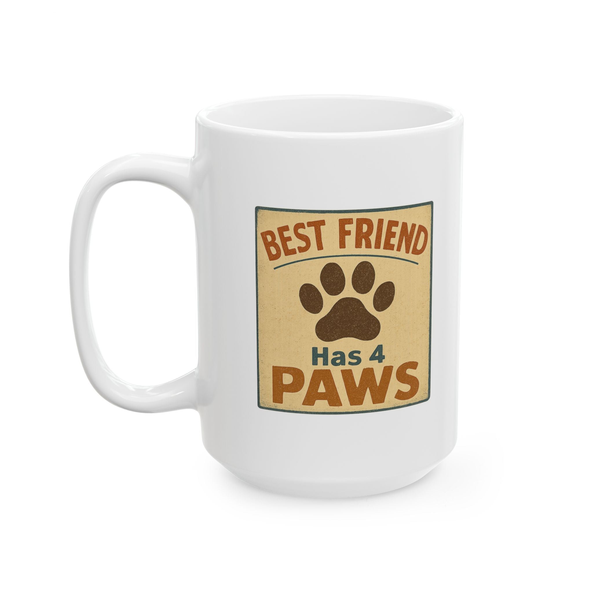 Dog Is My Best Friend And Therapist Coffee Mug | Funny Dog Gift | Ceramic Mug