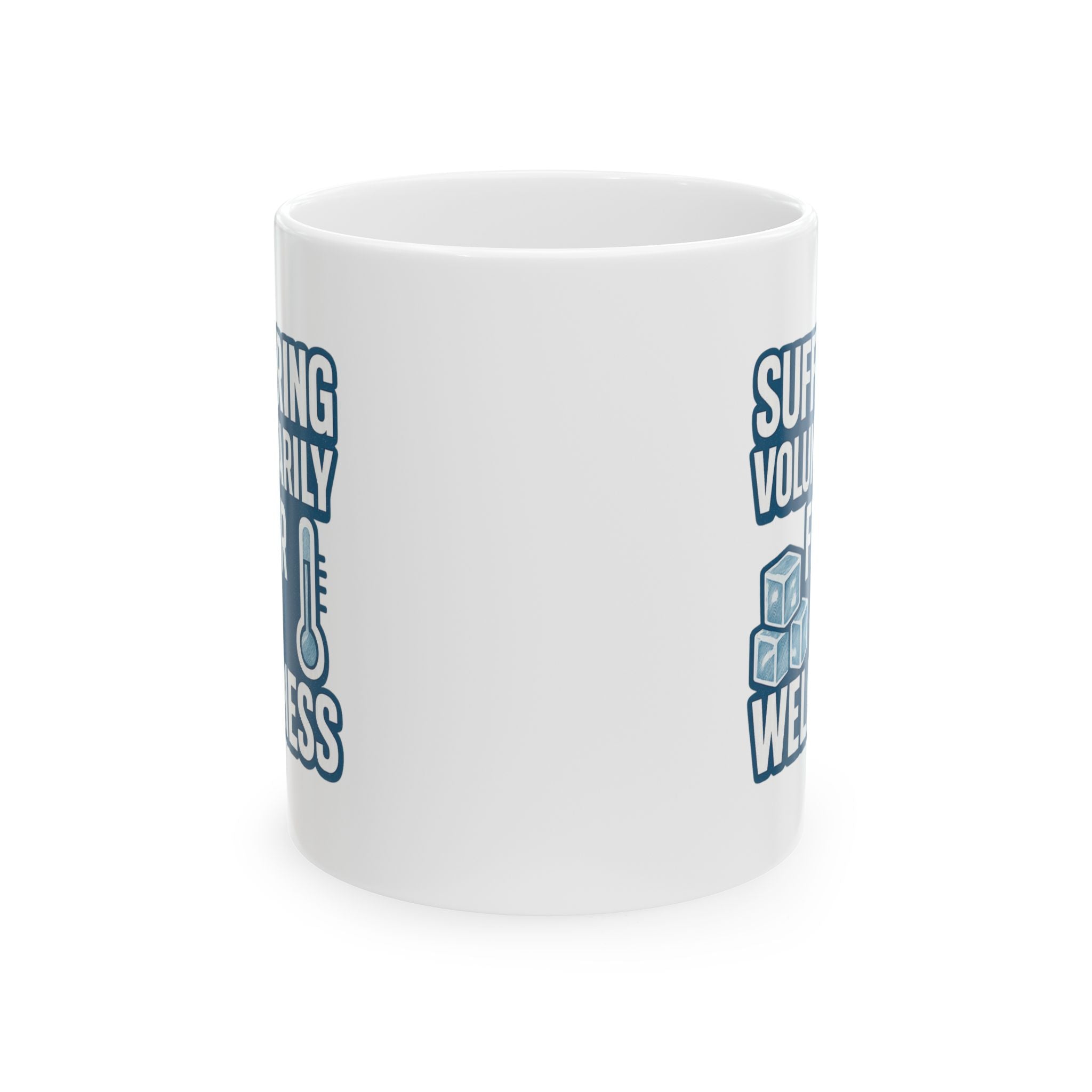 Cold Plunge Addict Suffering Voluntarily For Wellness Coffee Mug | Unique Gift | Ceramic Mug