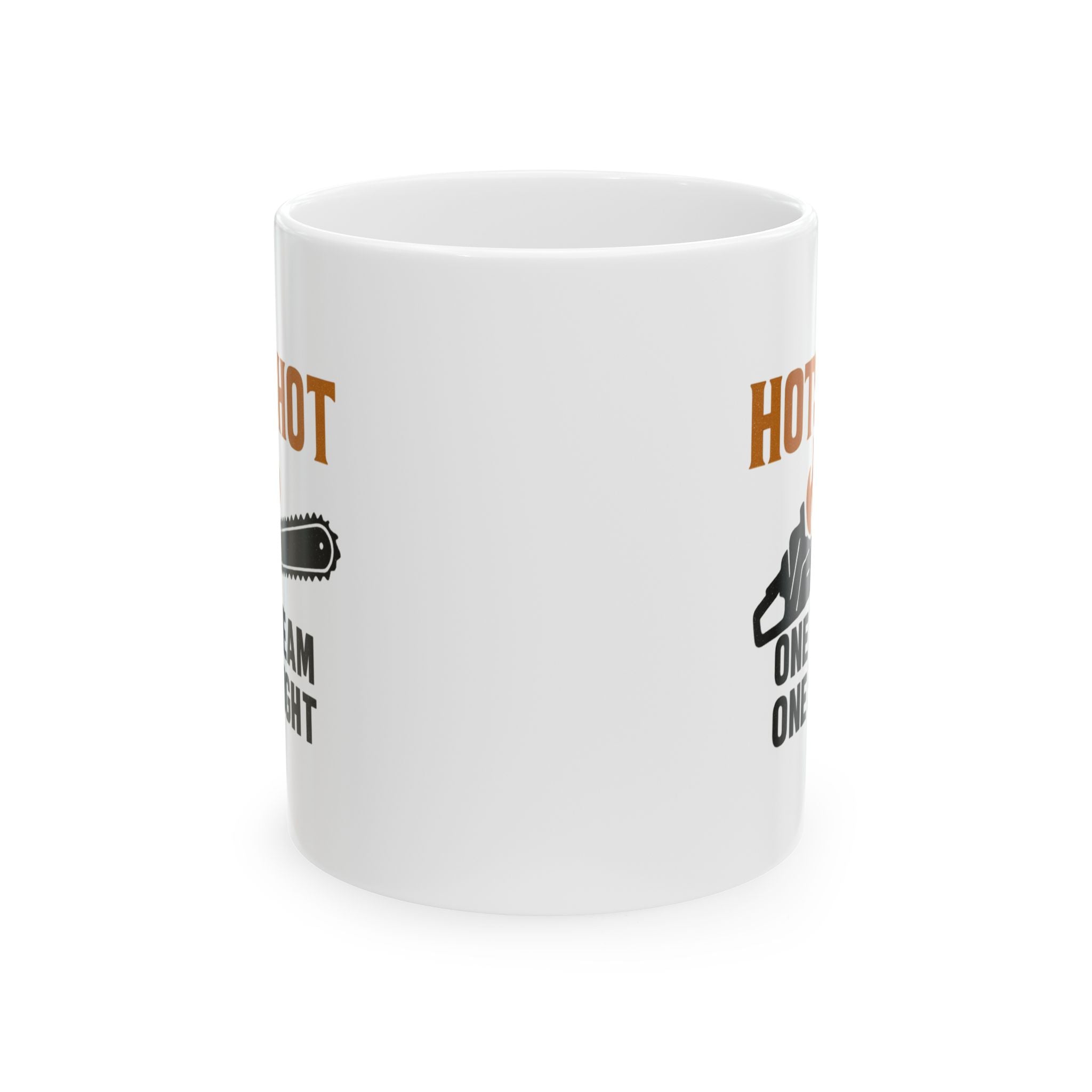 Wildland Firefighter Hotshot Crew One Team One Fight Coffee Mug | Unique Gift | Ceramic Mug