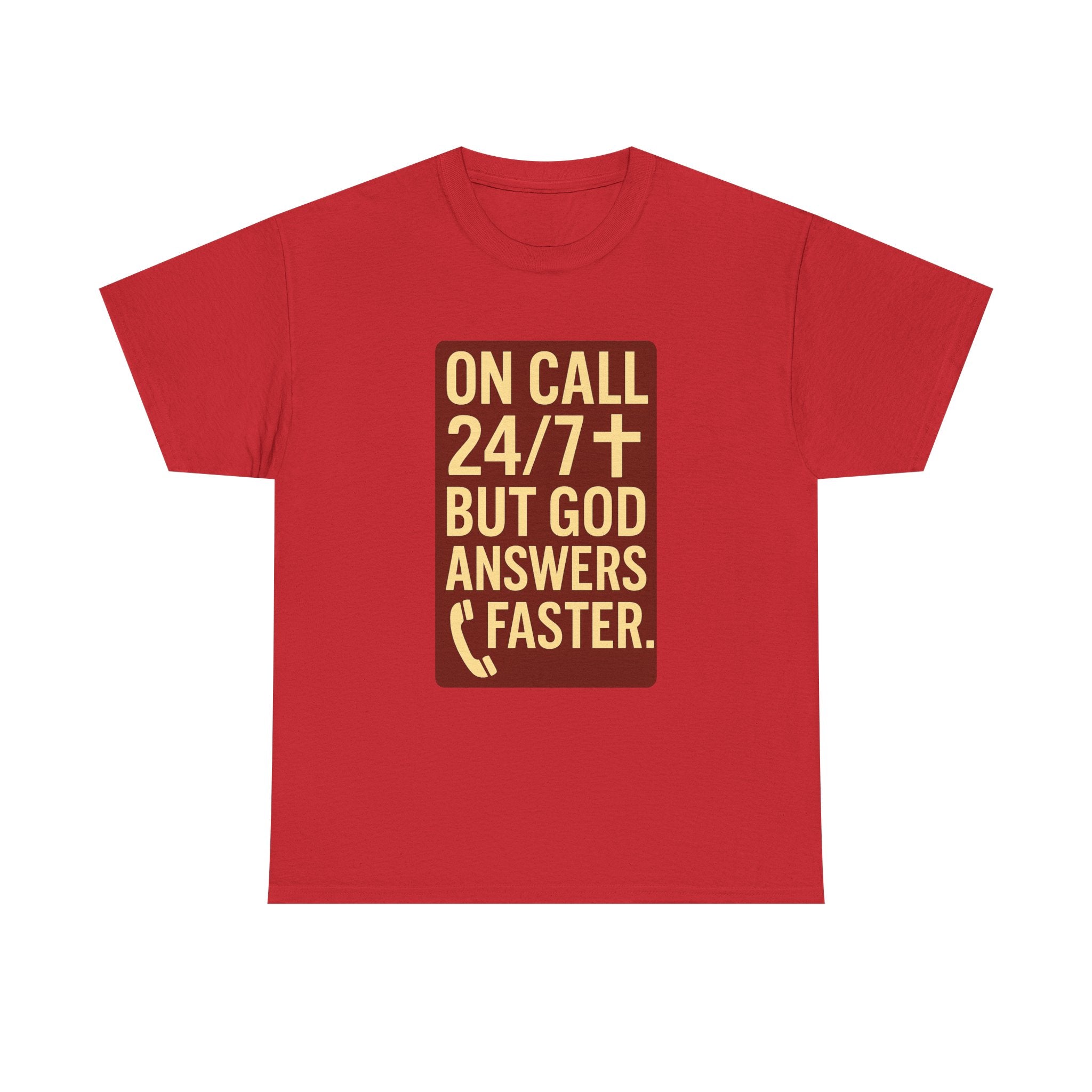 Pastor On Call 24 7 But God Answers Faster T-Shirt | Unique Gift | Graphic Tee