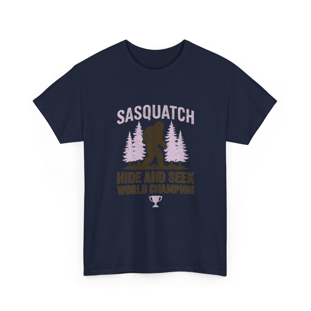 Sasquatch Hide And Seek World Champion T-Shirt | Unique Gift | Graphic Tee