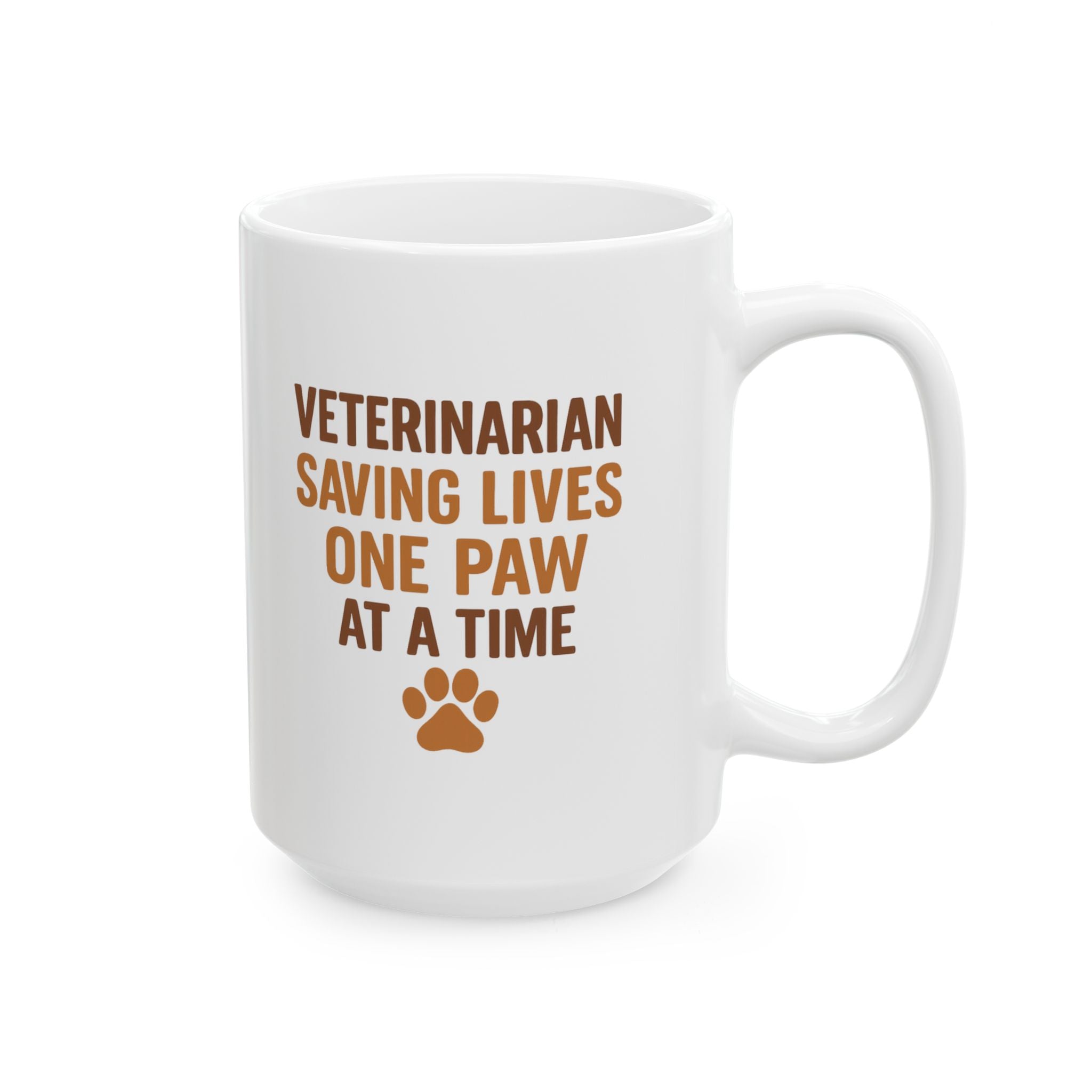 Veterinarian Saving Lives One Paw At A Time Coffee Mug | Unique Gift | Ceramic Mug