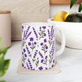 Purple Lavender Coffee Mug | Unique Gift | Ceramic Mug