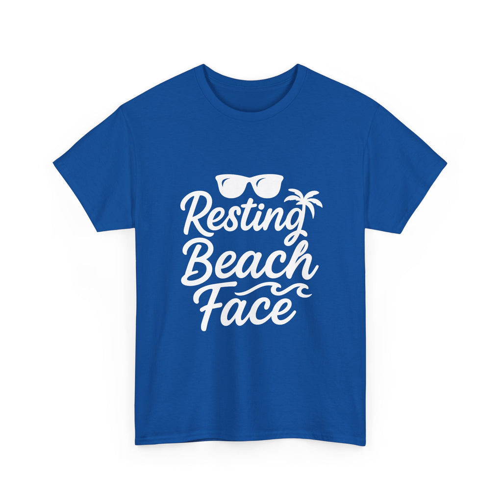 Resting Beach Face Vacation T-Shirt | Cat Lover Gift | Graphic Tee